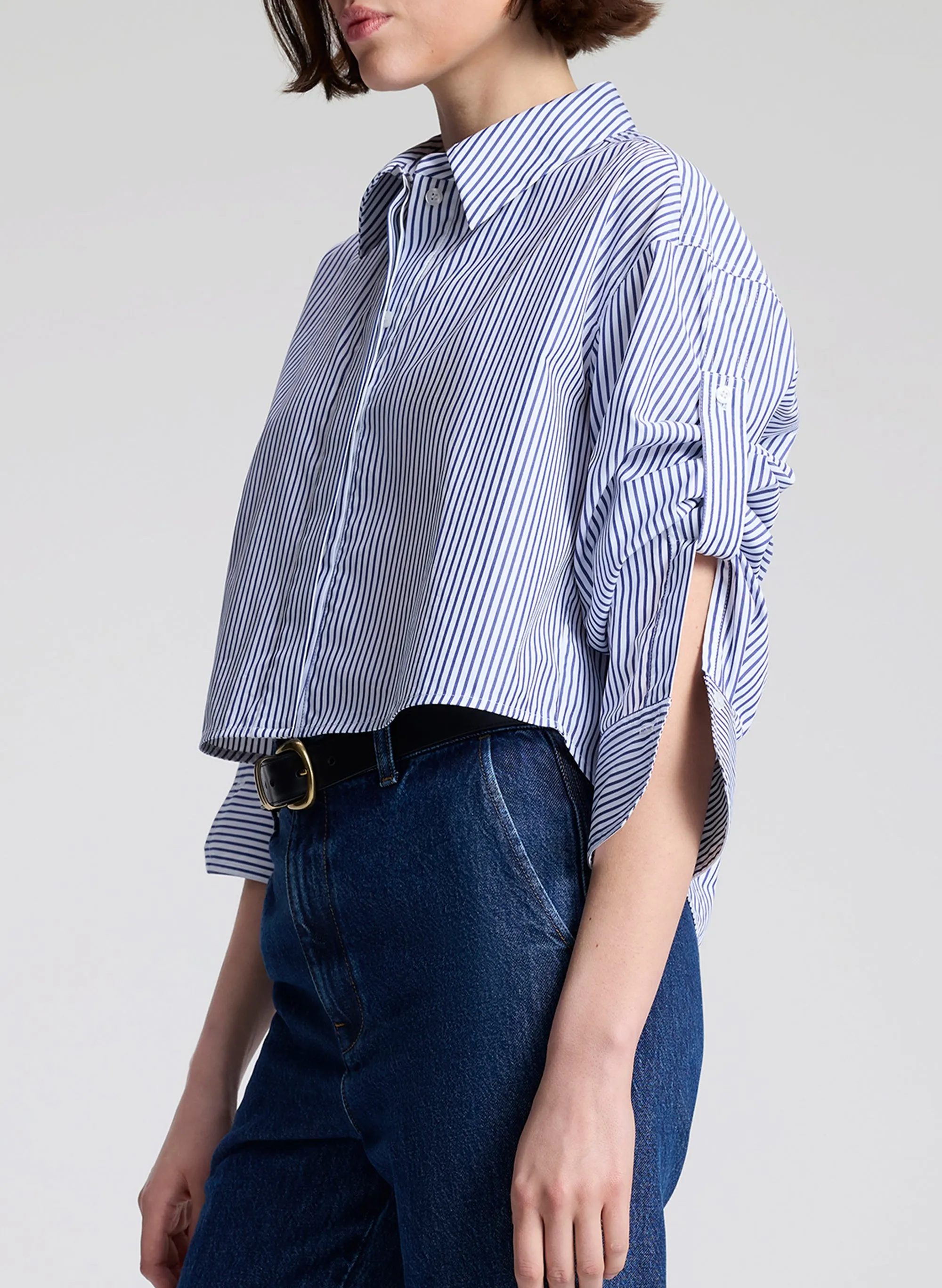 Maude Cropped Cotton Shirt sold by A.L.C. product image thumbnail 2