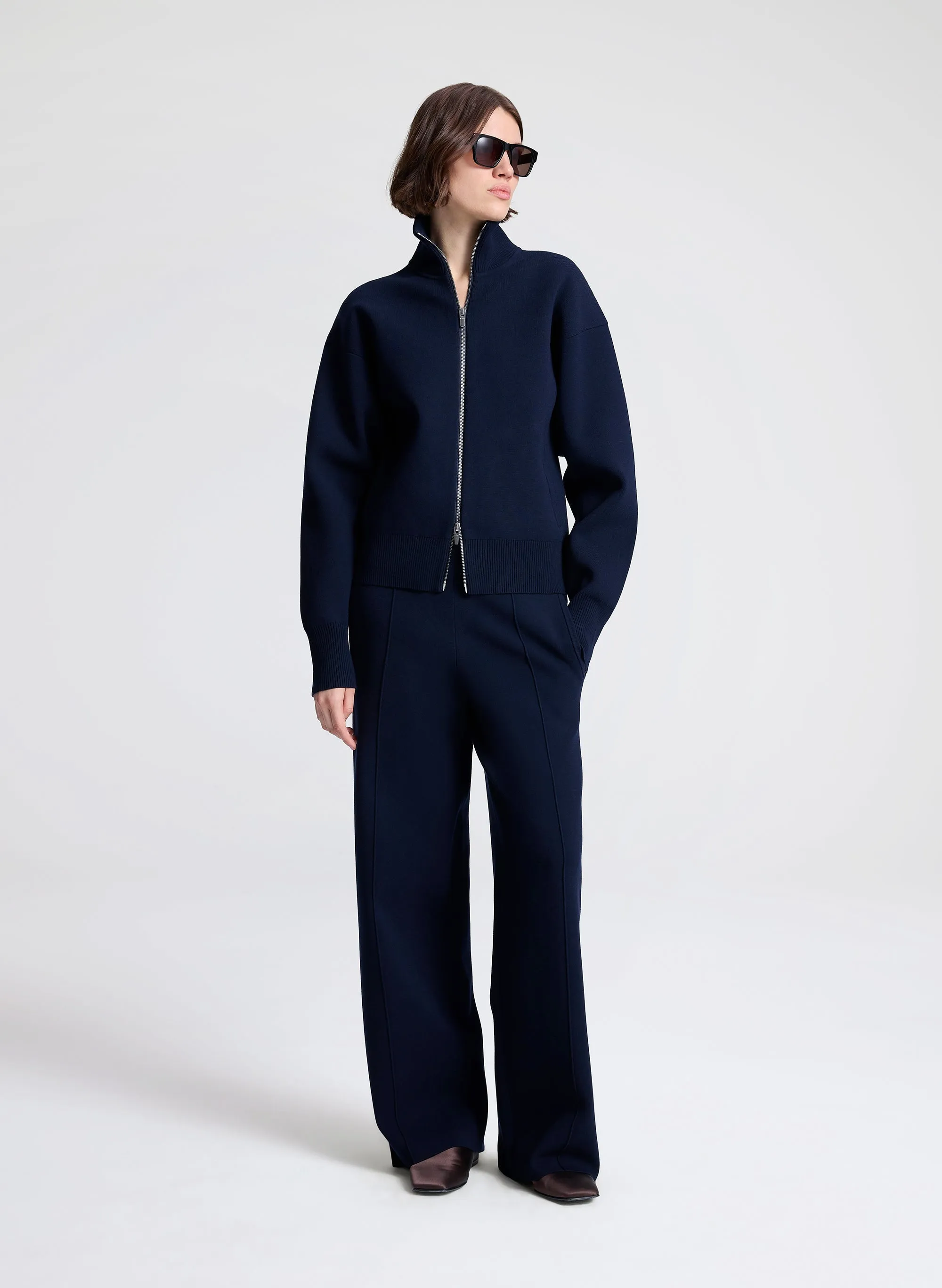 Oliver Knit Zip Cardigan sold by A.L.C. product image thumbnail 3