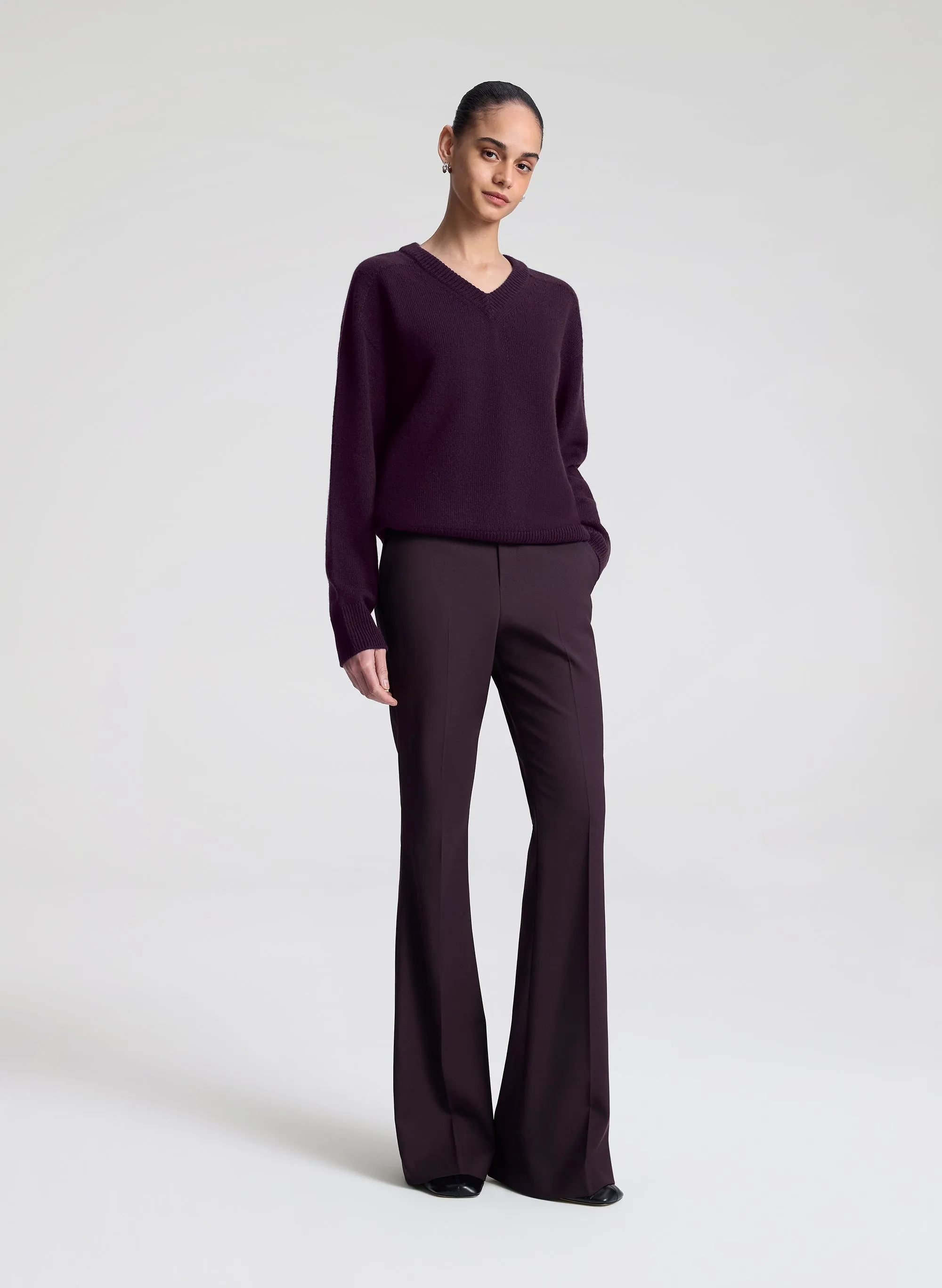 Calven Cashmere V Neck Sweater sold by A.L.C. product image thumbnail 3