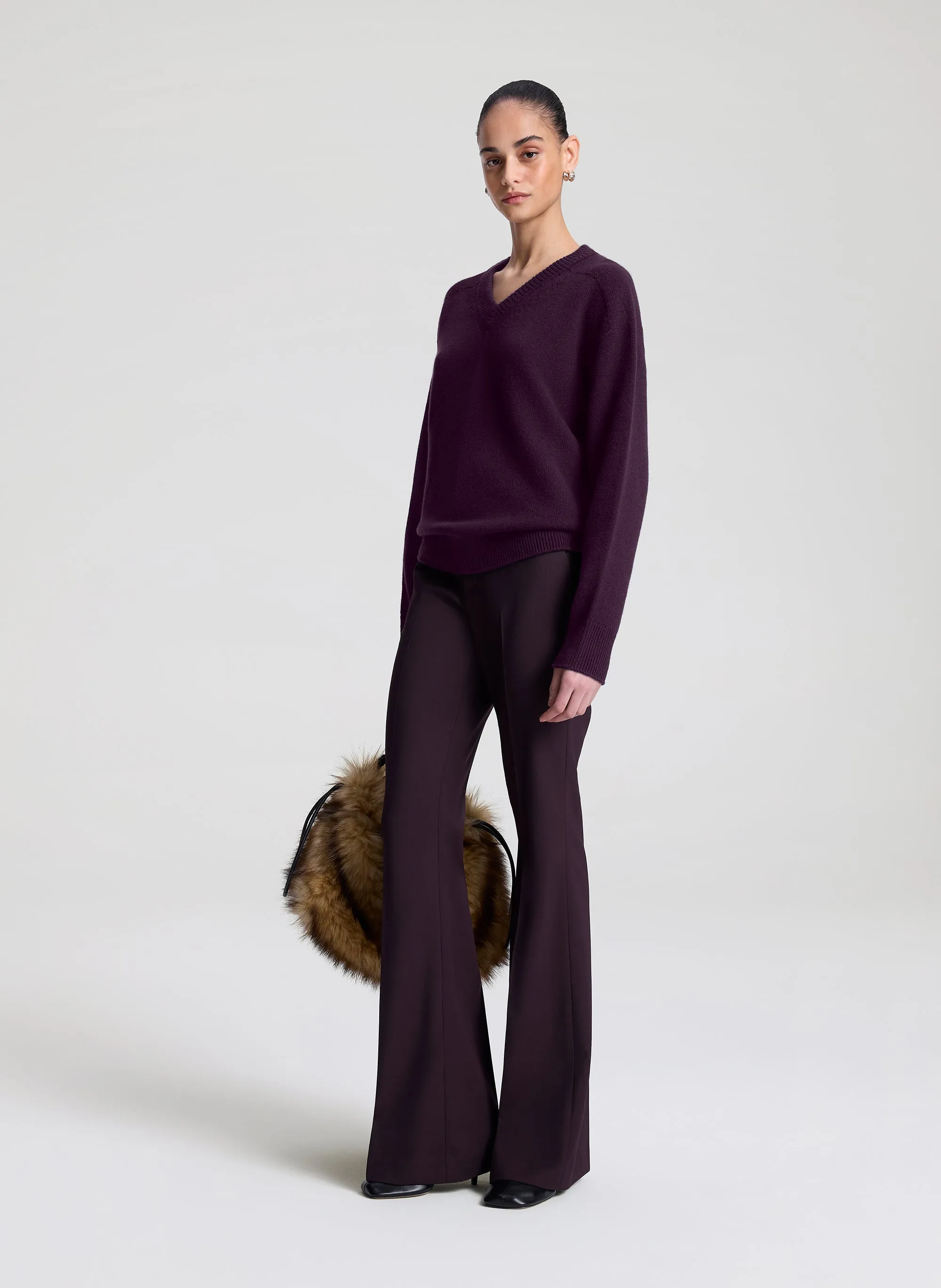 Calven Cashmere V Neck Sweater sold by A.L.C. product image thumbnail 4