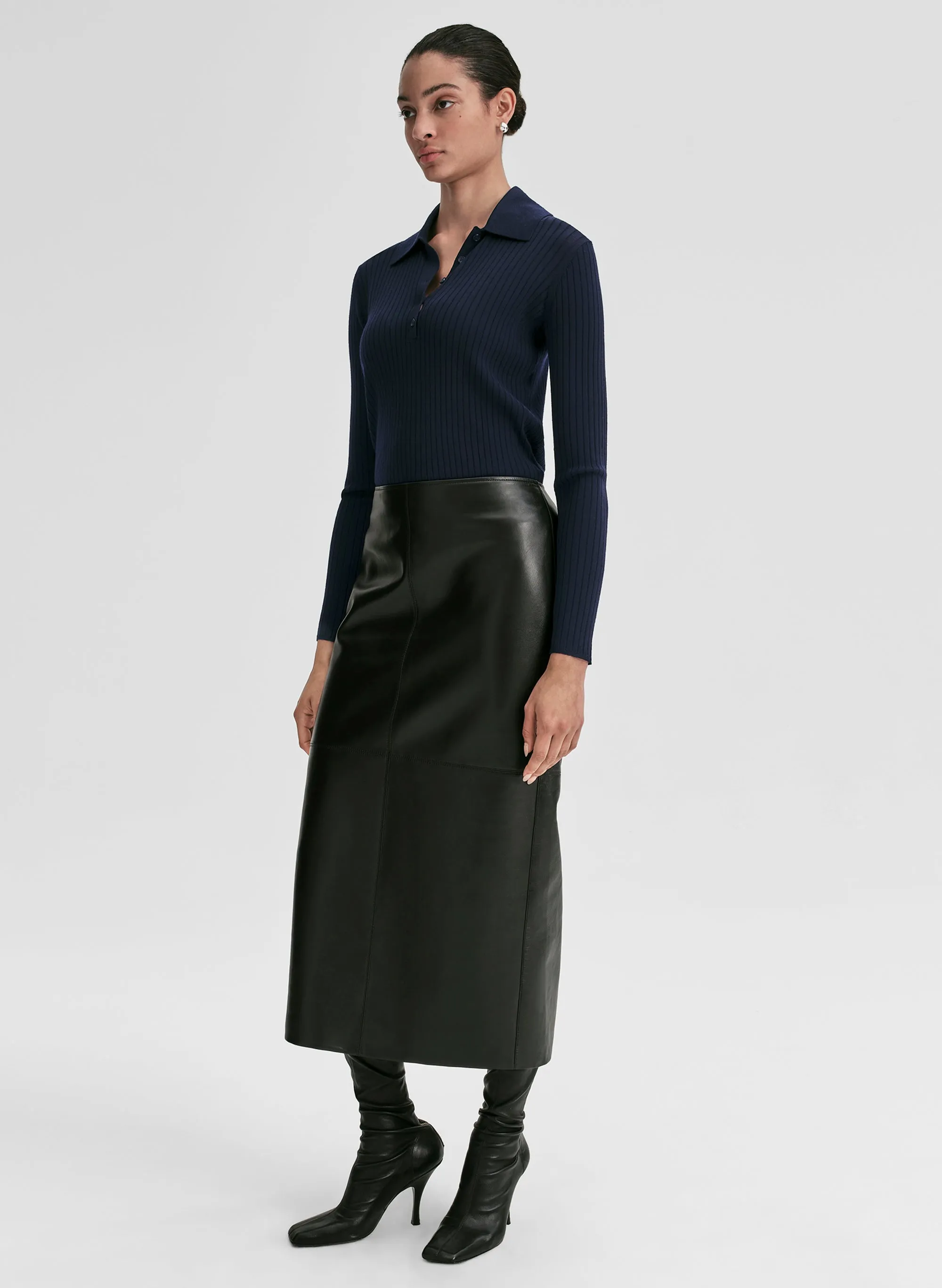 Alex Fine Merino Polo Top sold by A.L.C. product image thumbnail 4