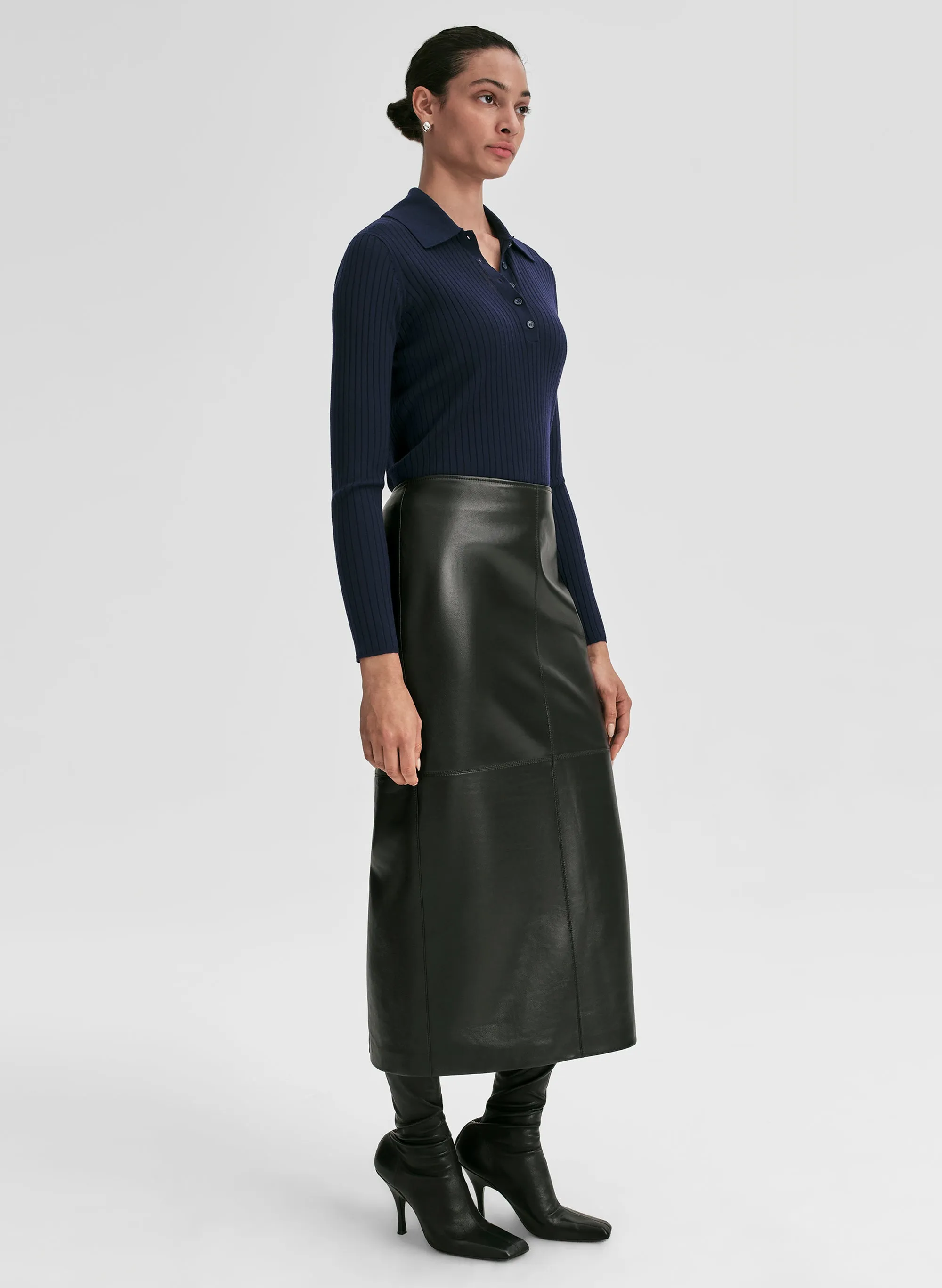 Alex Fine Merino Polo Top sold by A.L.C. product image thumbnail 3