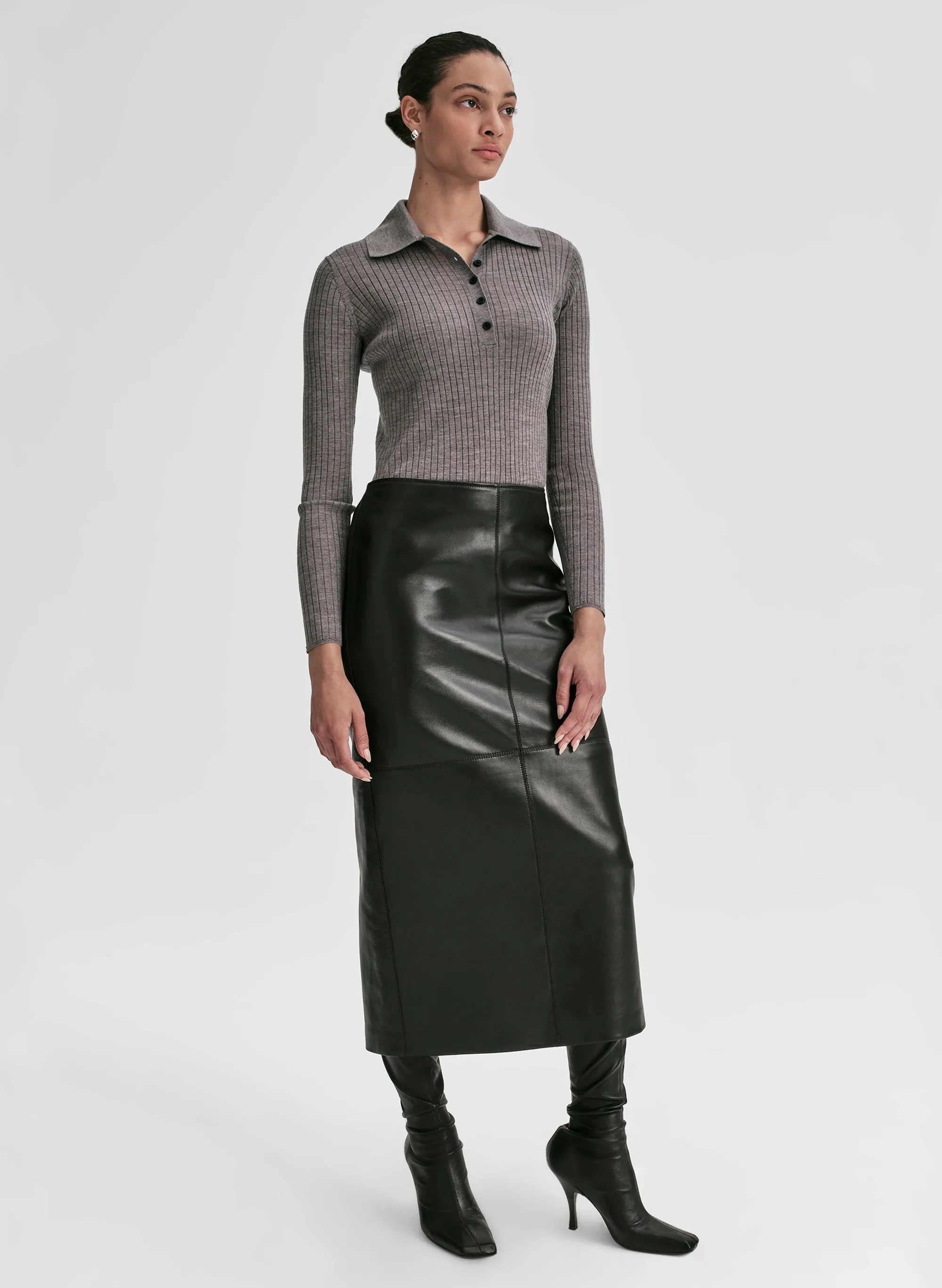 Alex Fine Merino Polo Top sold by A.L.C. product image thumbnail 3