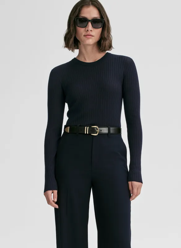 Kyle Ribbed Merino Top sold by A.L.C.
