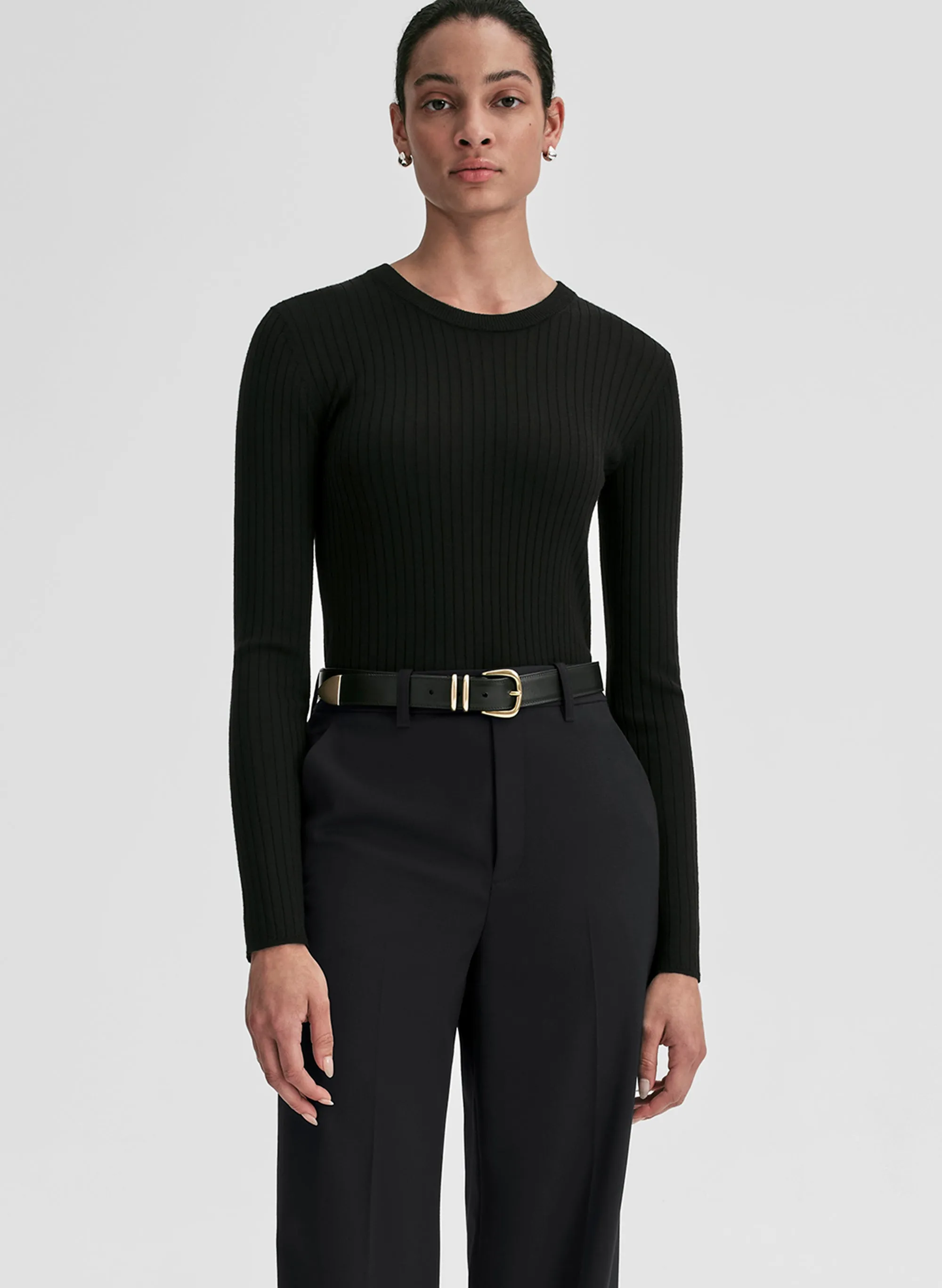 Kyle Ribbed Merino Top sold by A.L.C.