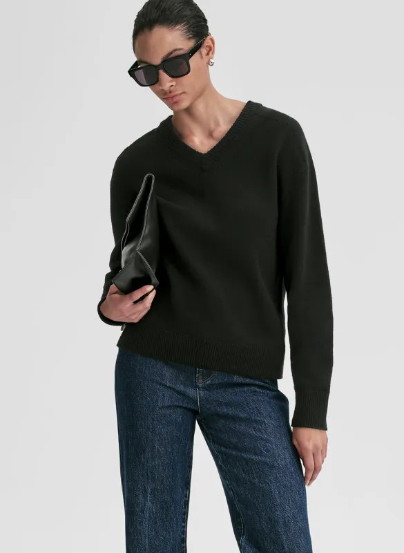 Calven Cashmere V Neck Sweater sold by A.L.C.