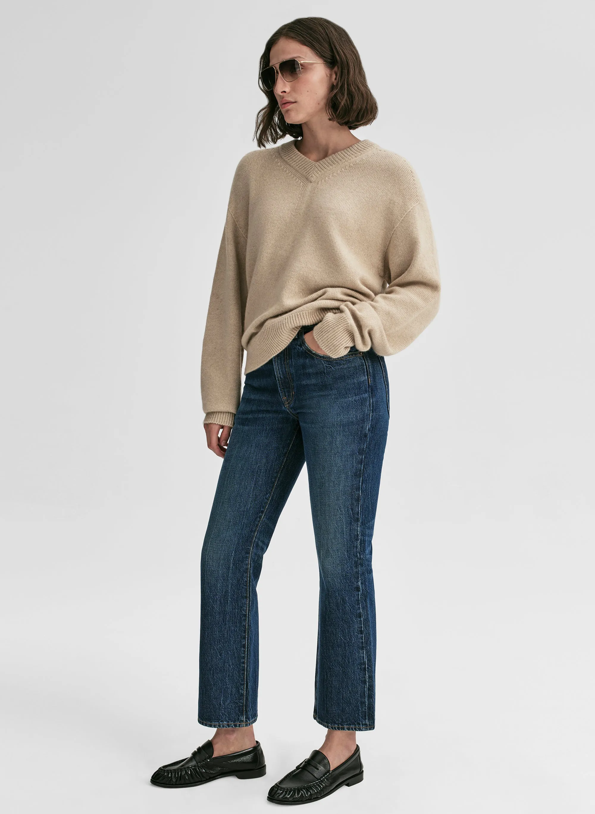 Calven Cashmere V Neck Sweater sold by A.L.C. product image thumbnail 4