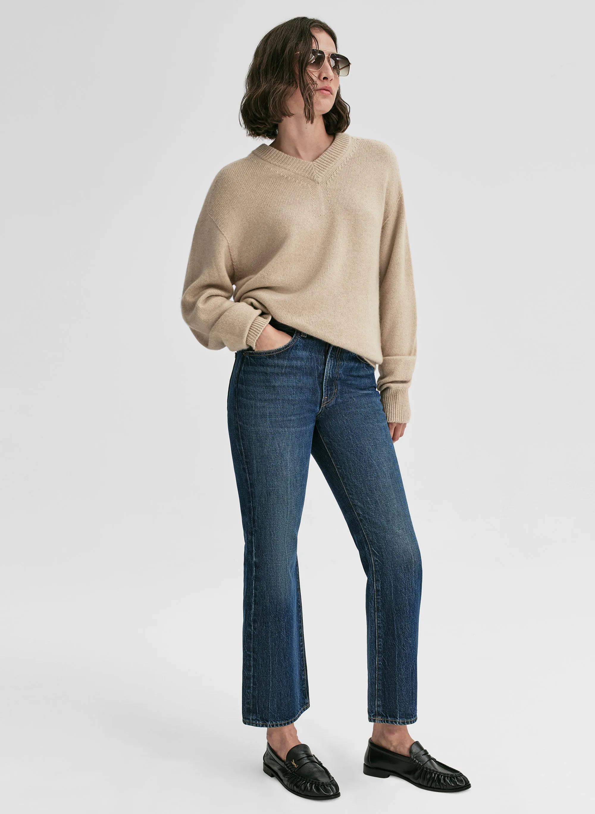 Calven Cashmere V Neck Sweater sold by A.L.C. product image thumbnail 3