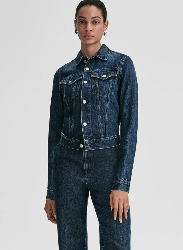 The 968 Shrunken Denim Jacket sold by A.L.C.