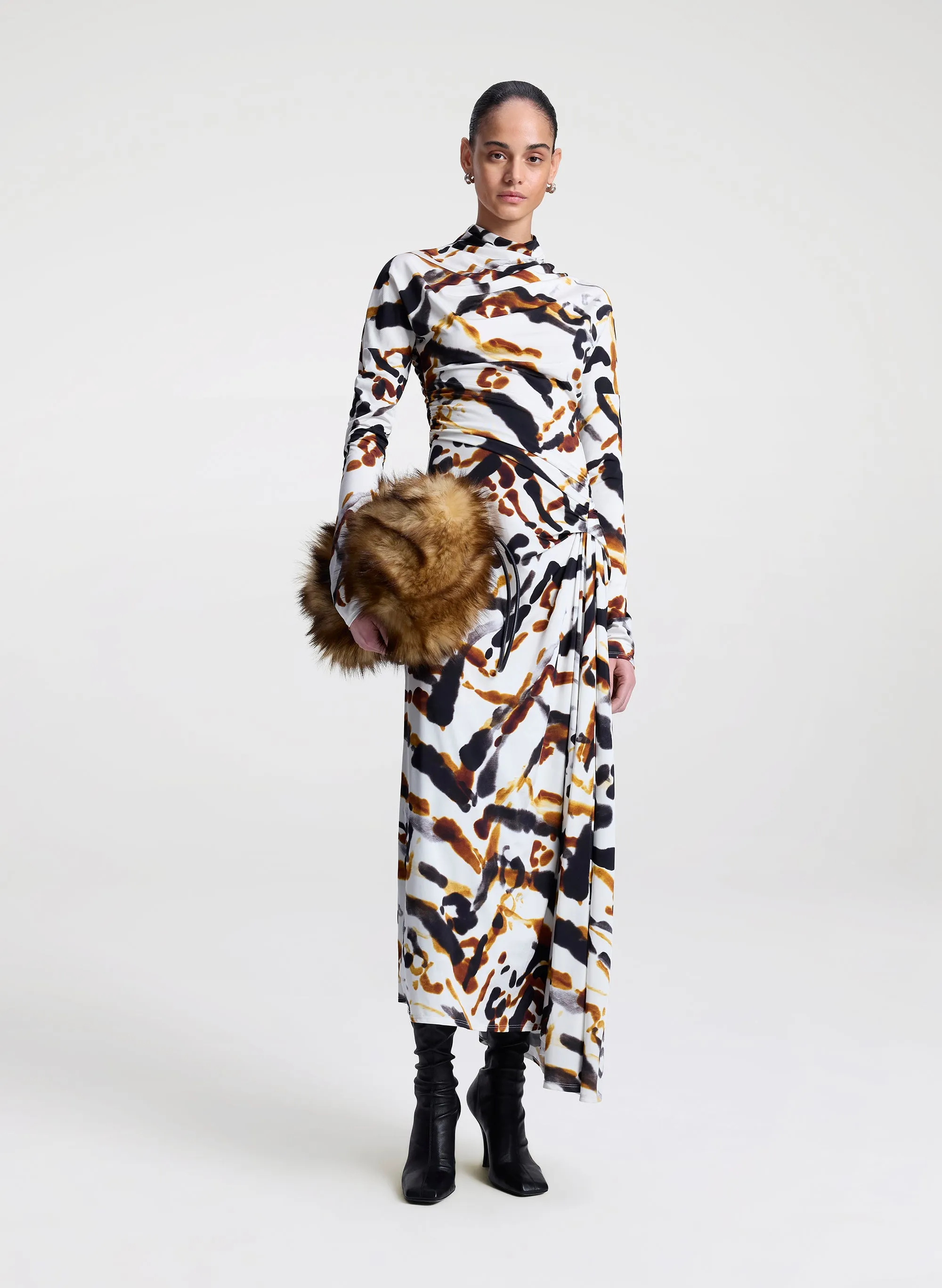 Lia Jersey Printed Maxi Dress sold by A.L.C. product image thumbnail 3