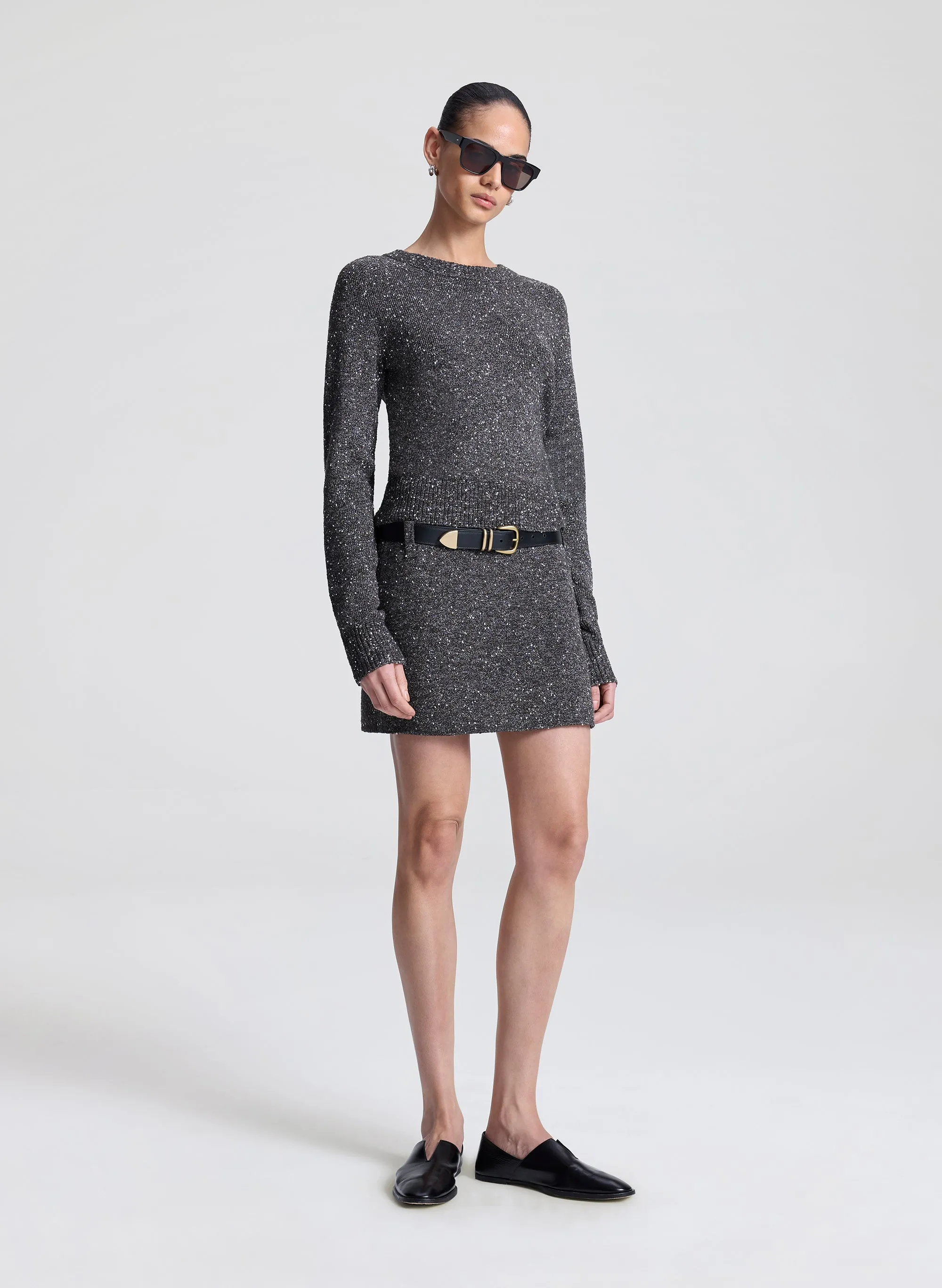 Stella Boucle Tweed Mini Skirt sold by A.L.C. product image thumbnail 3
