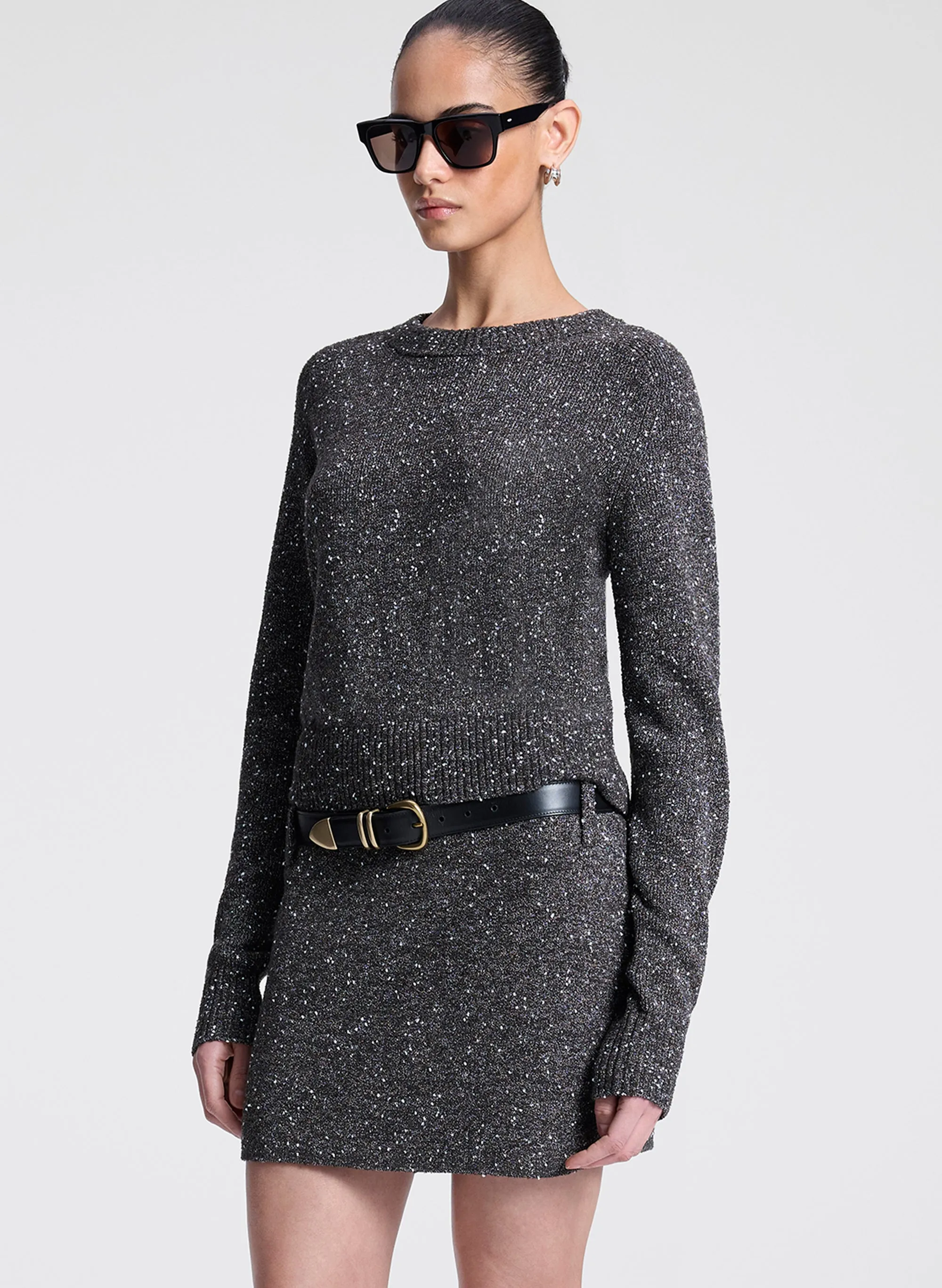 Stella Boucle Tweed Mini Skirt sold by A.L.C. product image thumbnail 4