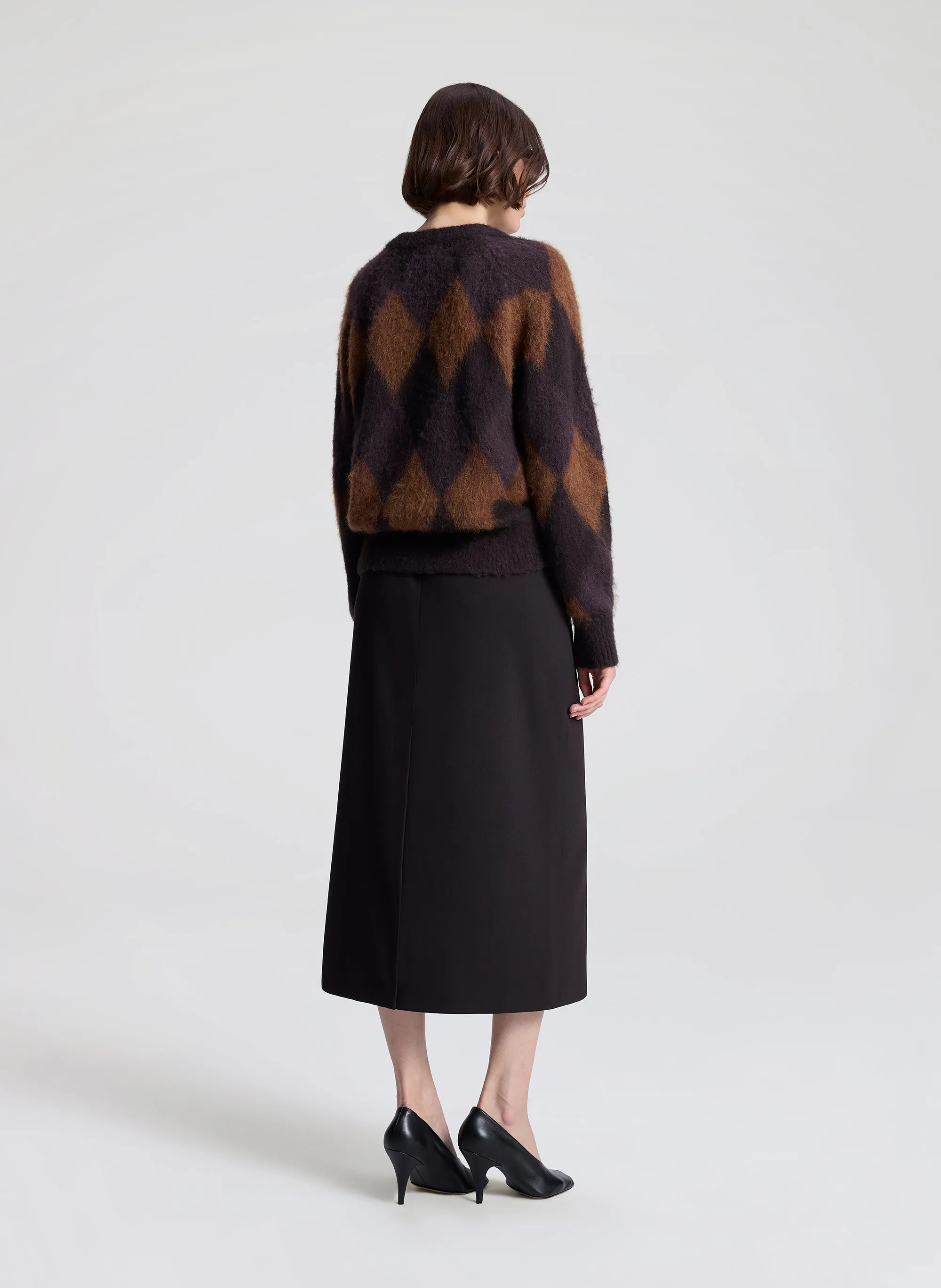 Ezra Brushed Alpaca Argyle Sweater sold by A.L.C. product image thumbnail 5