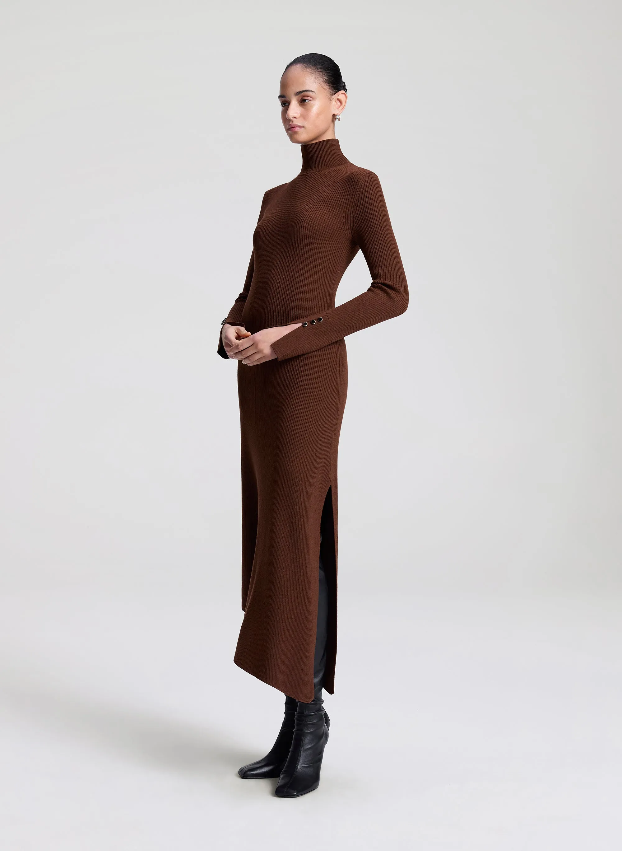 Jett Knit Merino Turtleneck Midi Dress sold by A.L.C. product image thumbnail 4