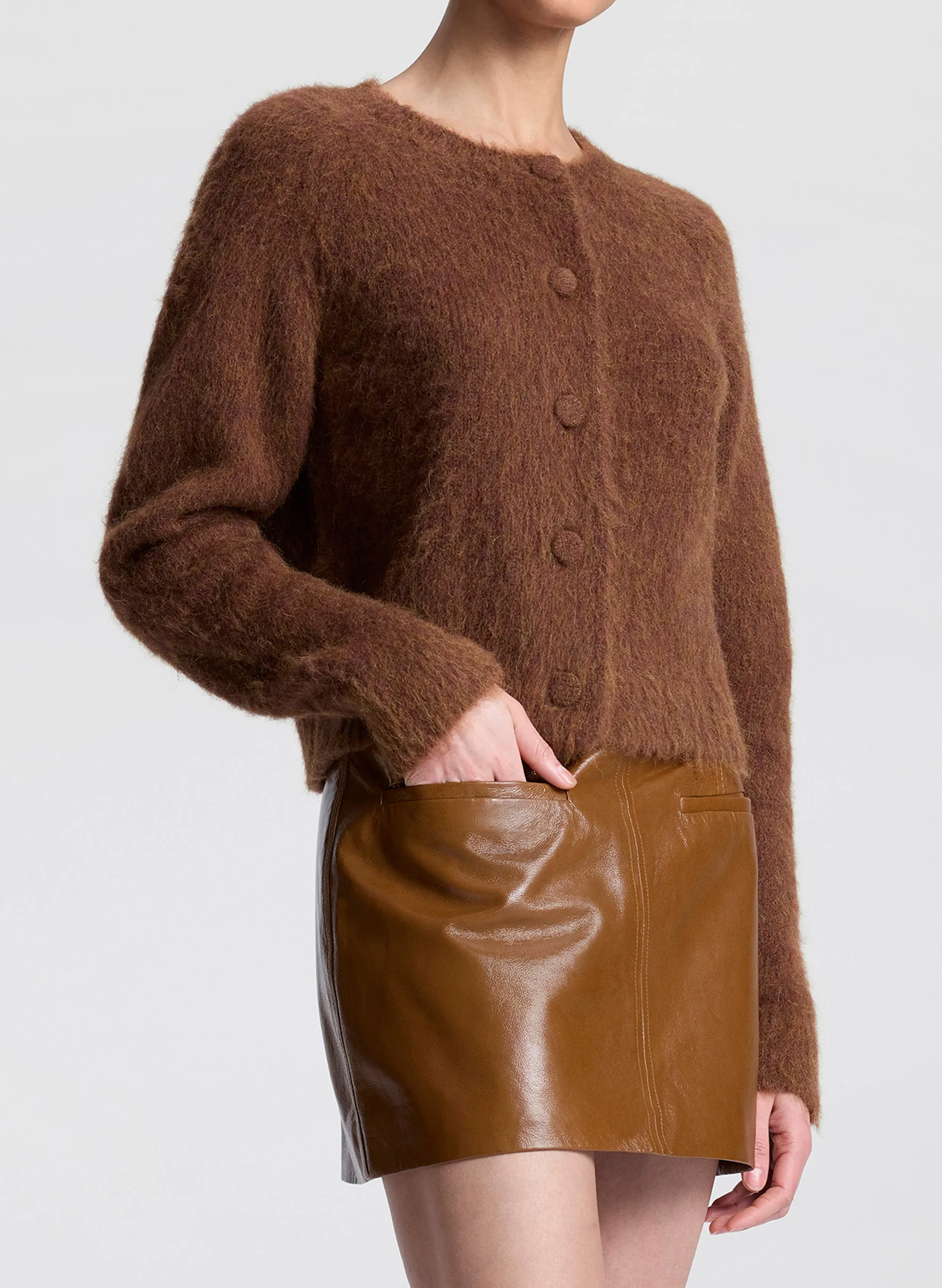Lainie Brushed Alpaca Cardigan sold by A.L.C. product image thumbnail 2