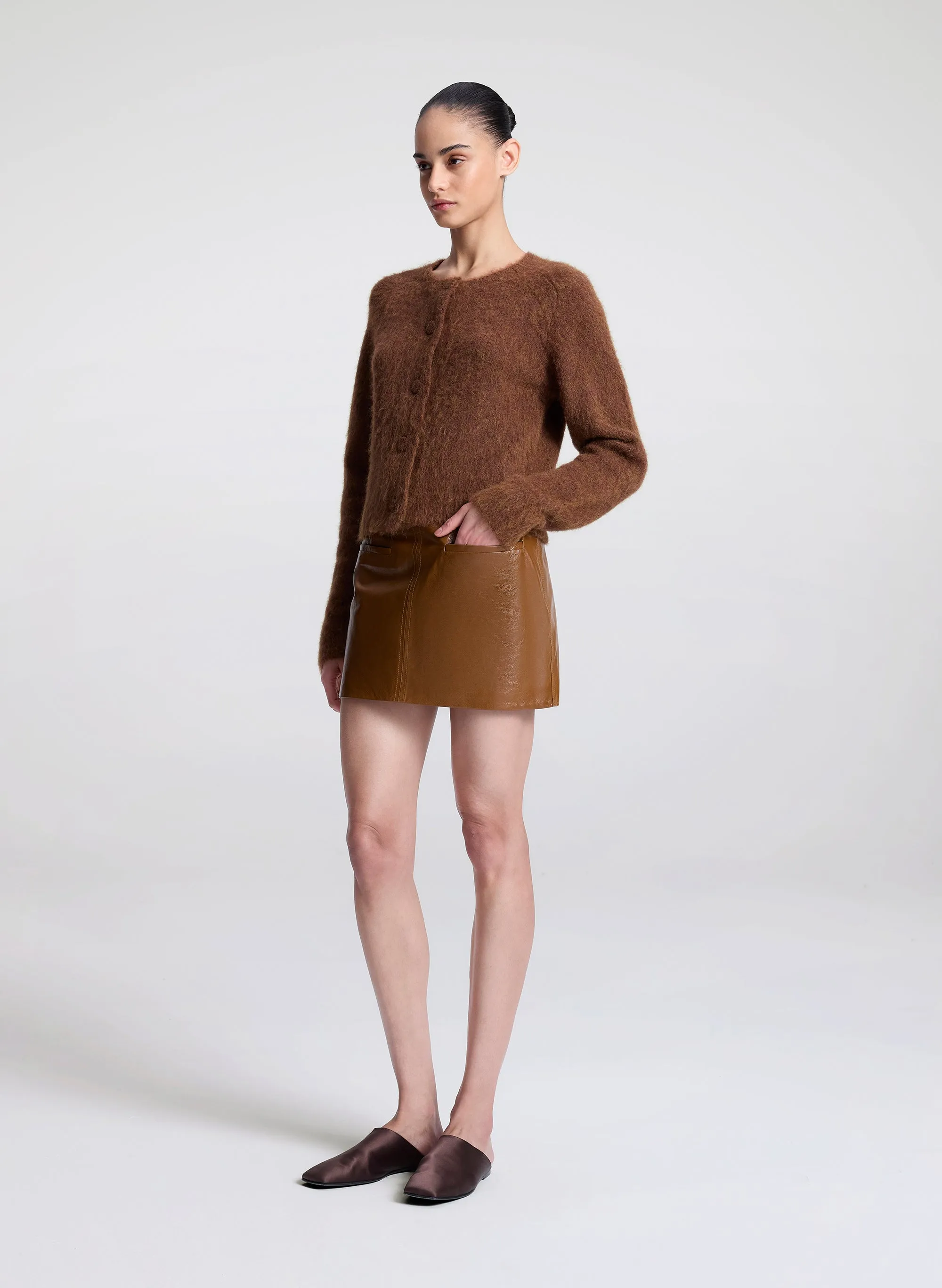 Lainie Brushed Alpaca Cardigan sold by A.L.C. product image thumbnail 4
