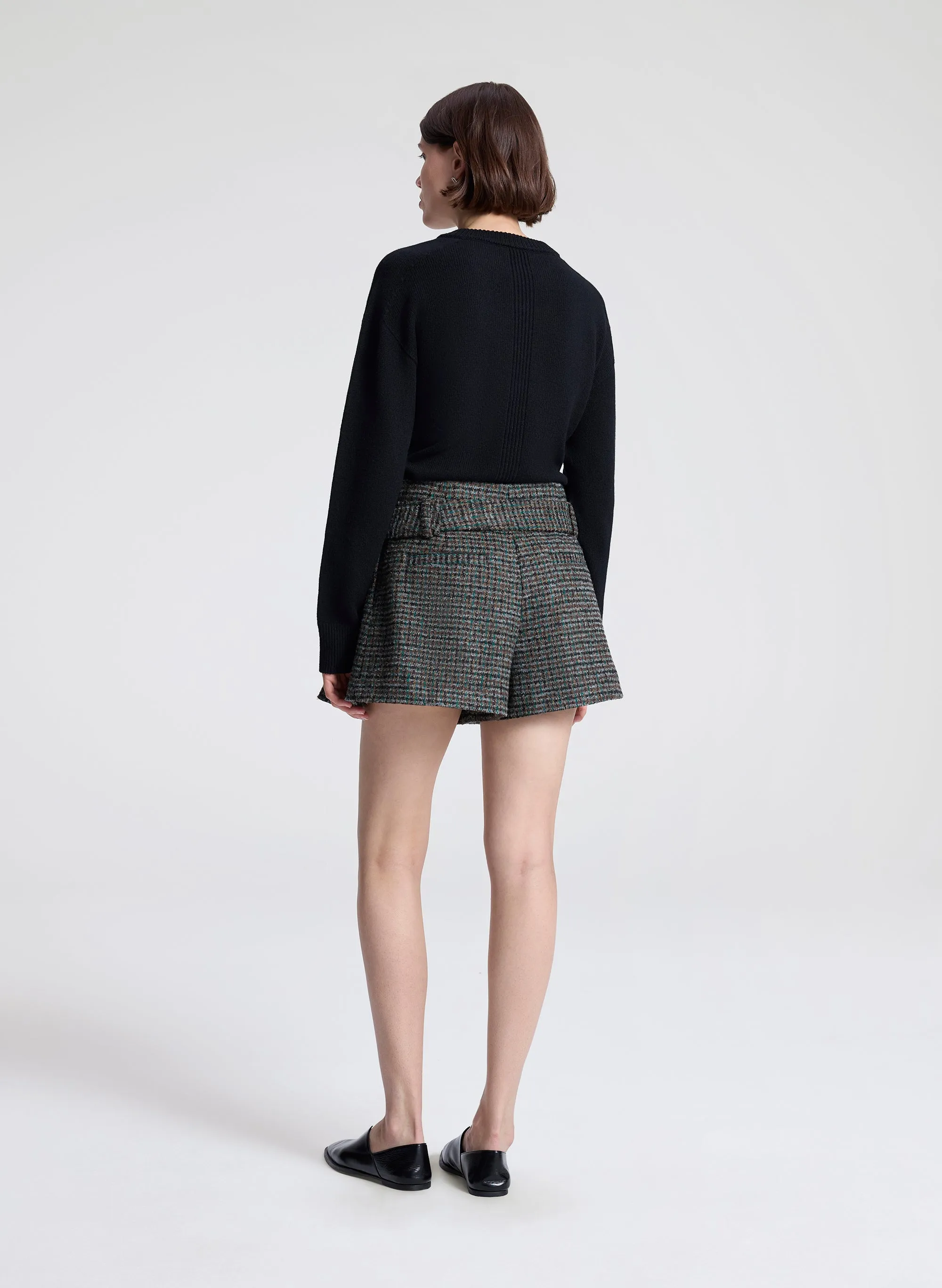 Como Tweed Belted Short sold by A.L.C. product image thumbnail 4