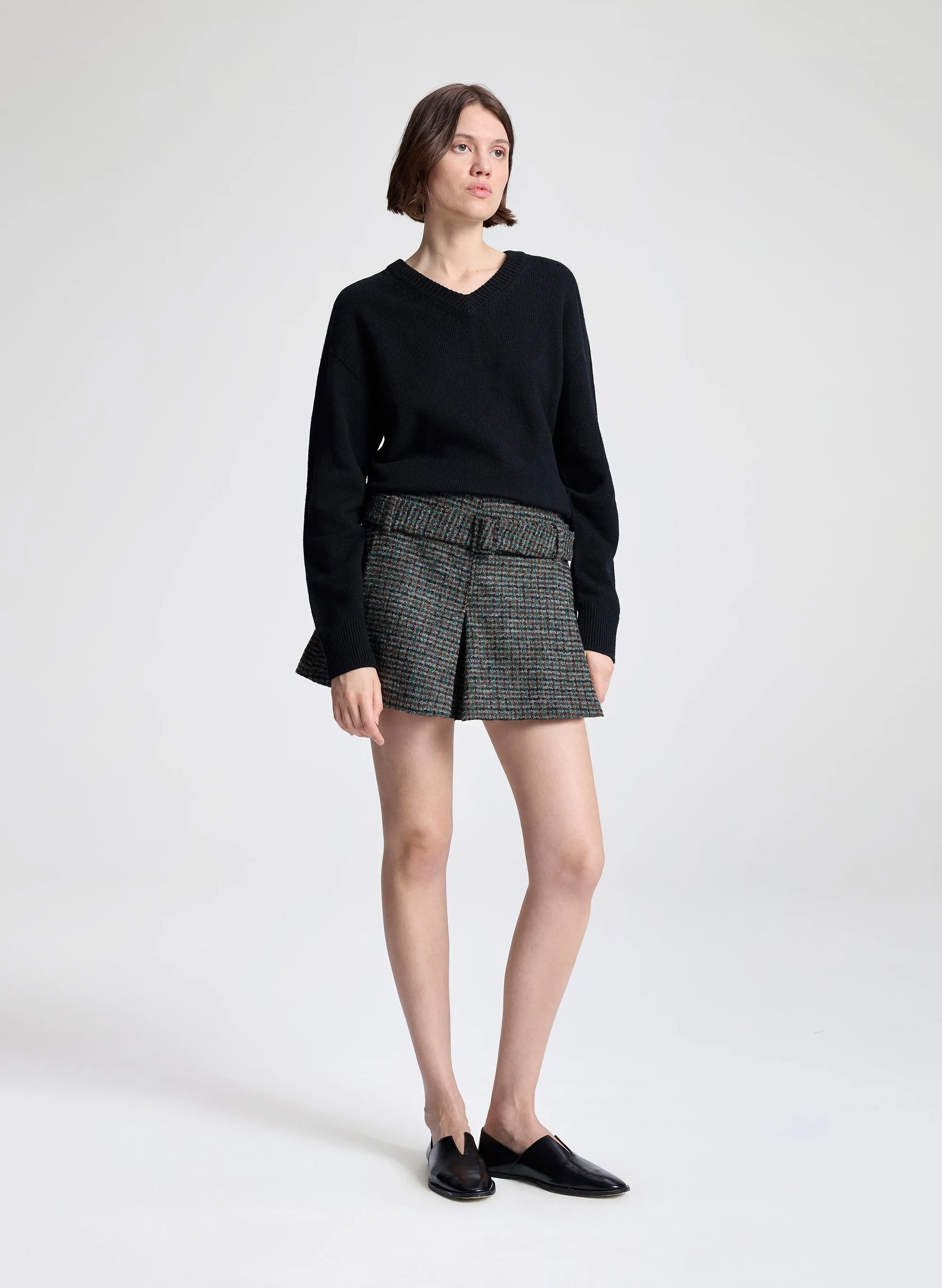 Como Tweed Belted Short sold by A.L.C. product image thumbnail 3