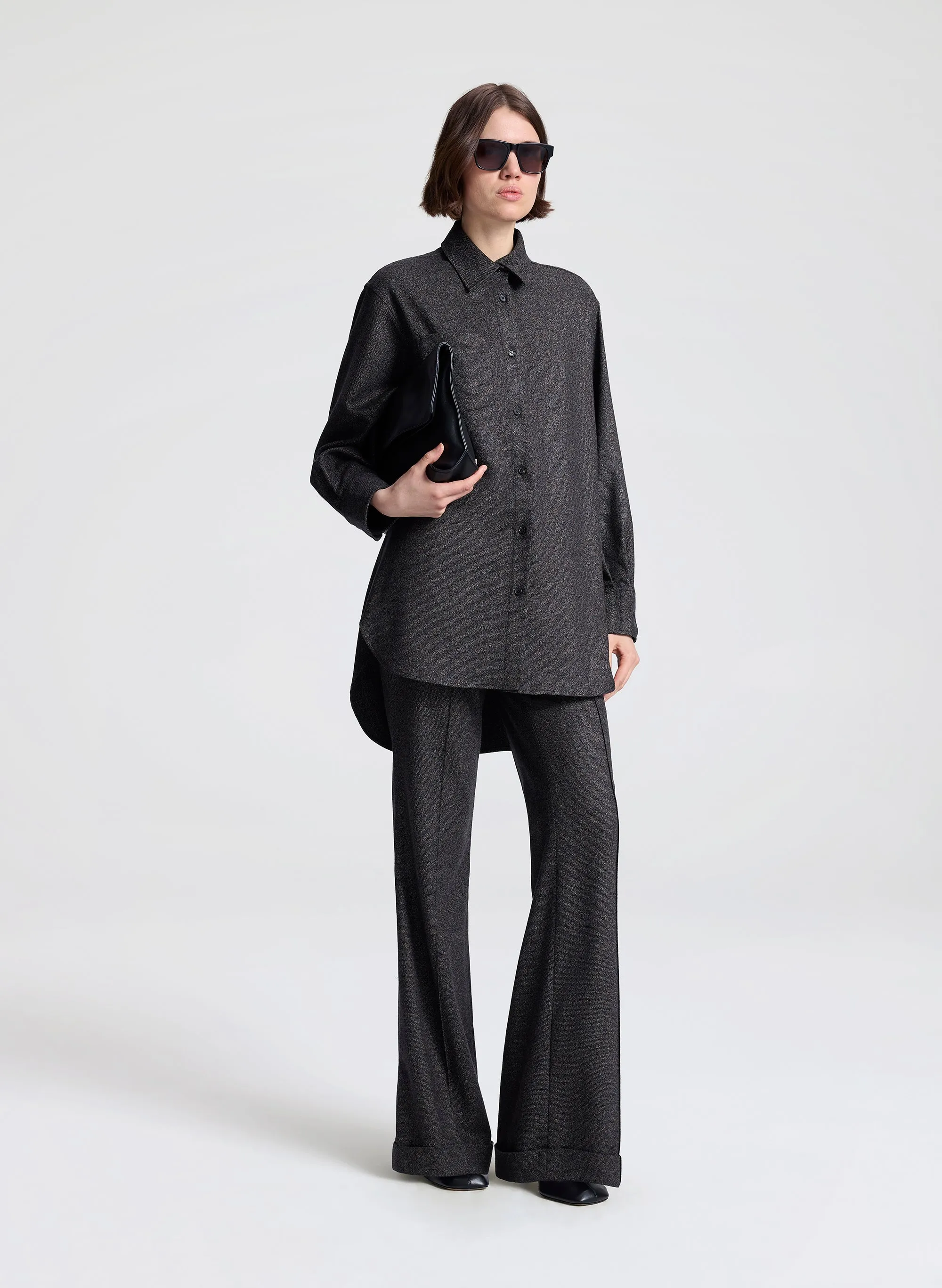 Max Wool Marled Tailored Pant sold by A.L.C. product image thumbnail 3