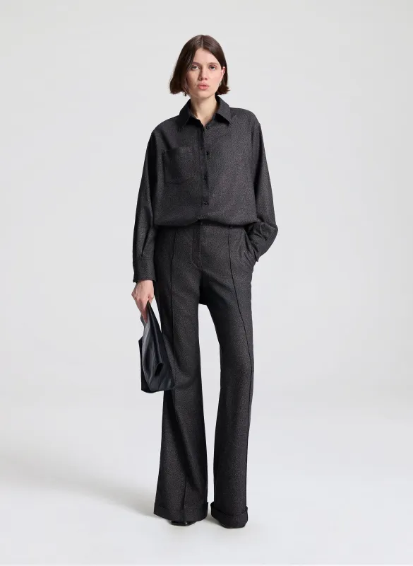 Max Wool Marled Tailored Pant sold by A.L.C.