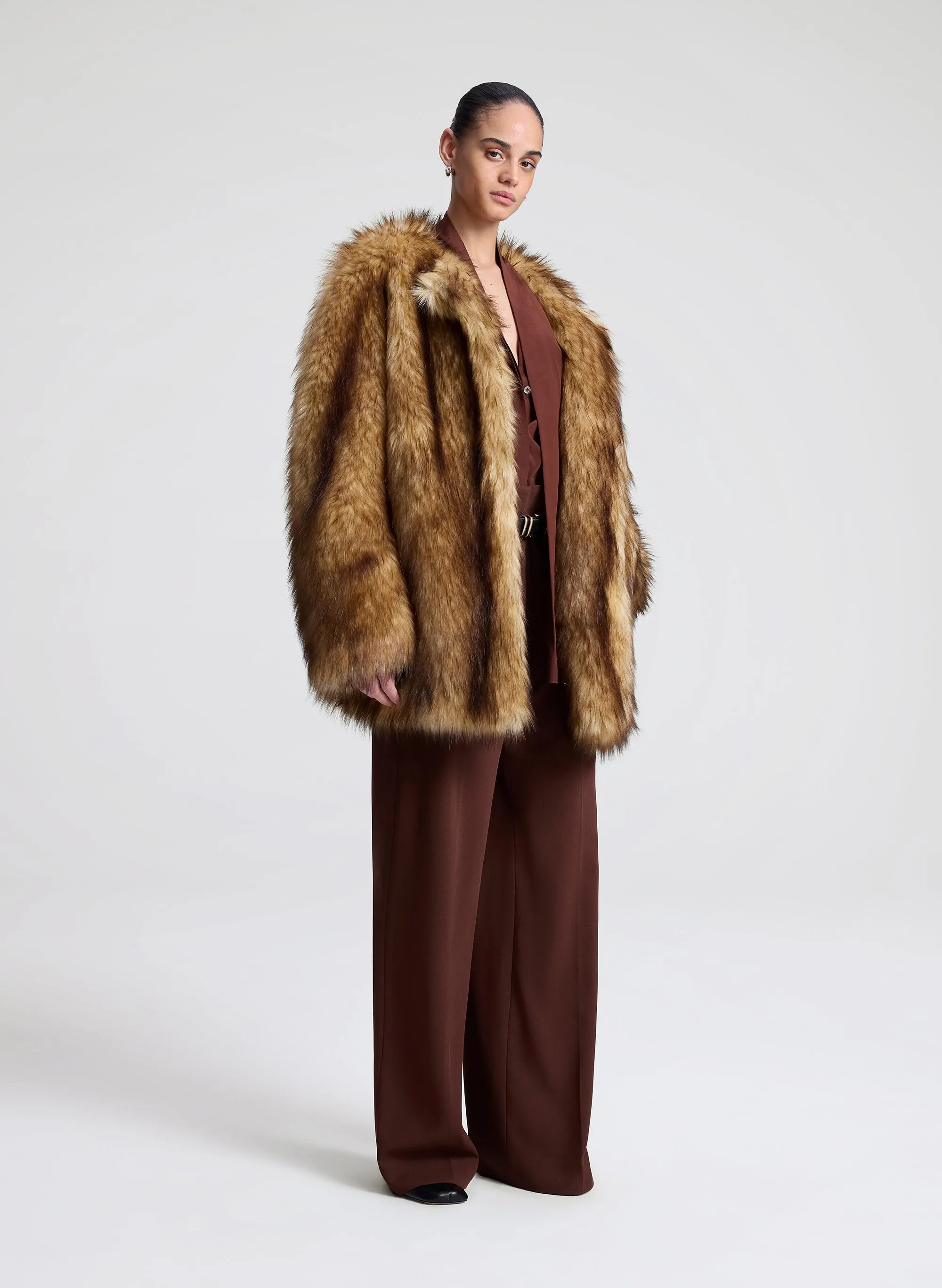 Bria Faux Fur Coat sold by A.L.C. product image thumbnail 3