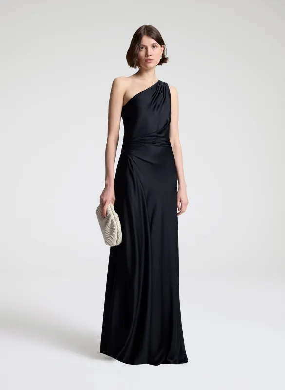Aster Satin One Shoulder Gown sold by A.L.C.
