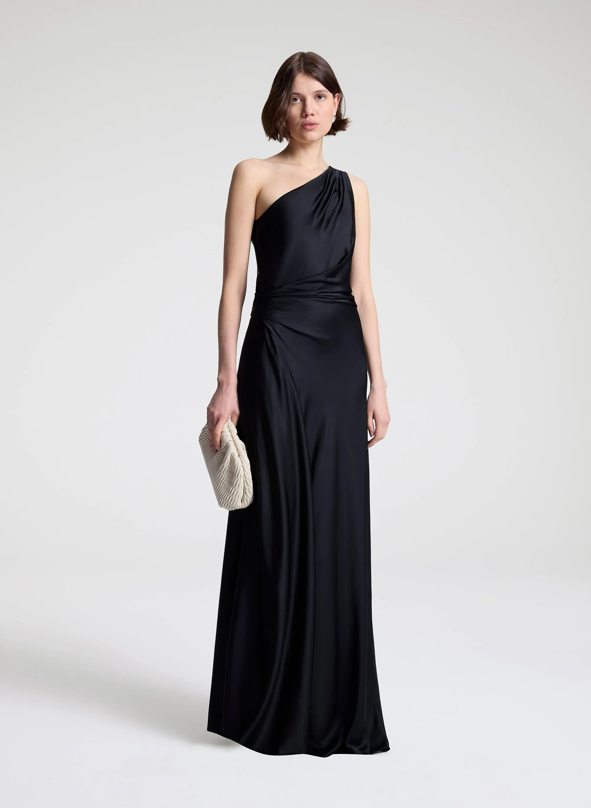 Aster Satin One Shoulder Gown sold by A.L.C.
