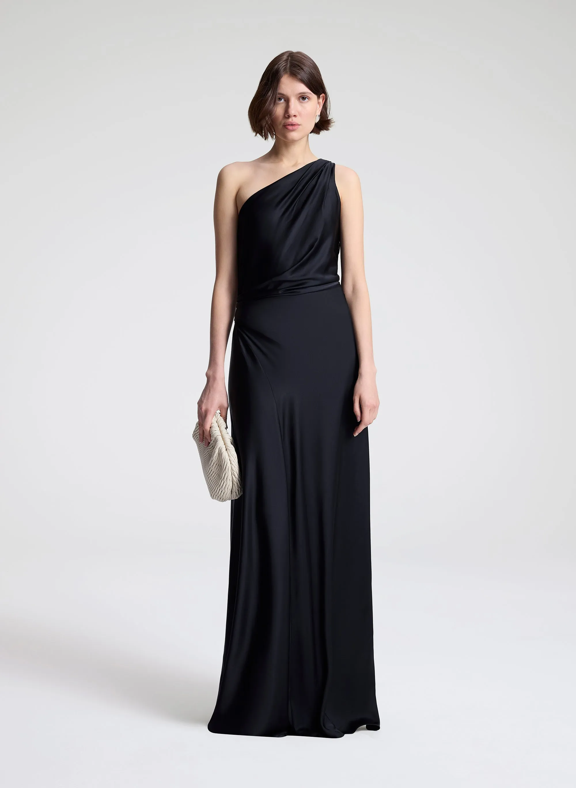 Aster Satin One Shoulder Gown sold by A.L.C. product image thumbnail 3