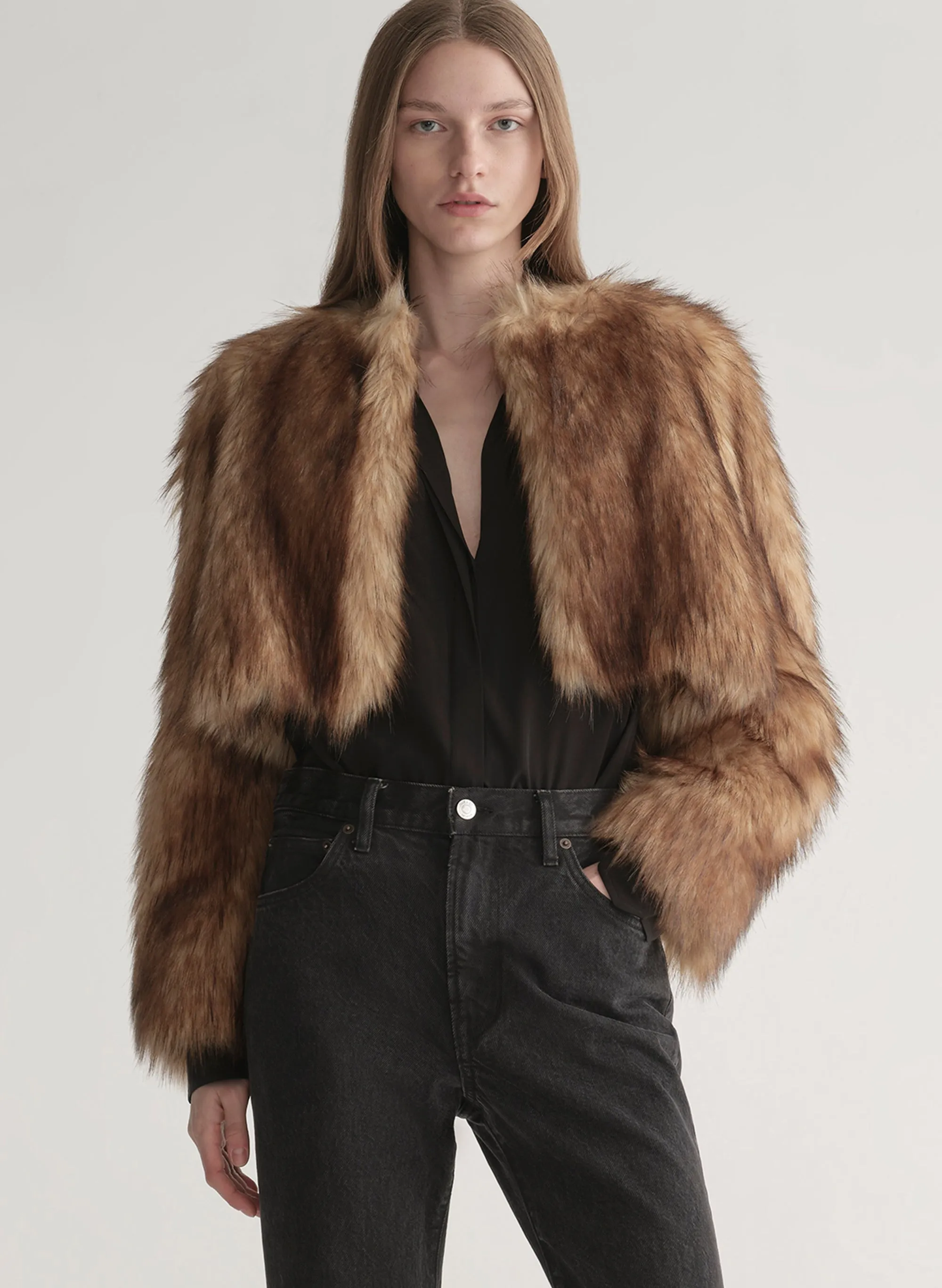 Gina Faux Fur Jacket sold by A.L.C.