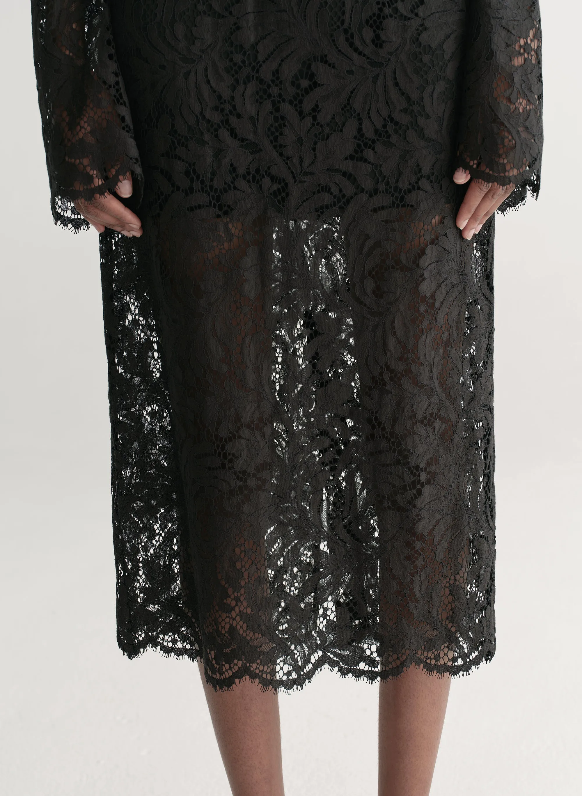 Lydia Lace Midi Skirt sold by A.L.C. product image thumbnail 2