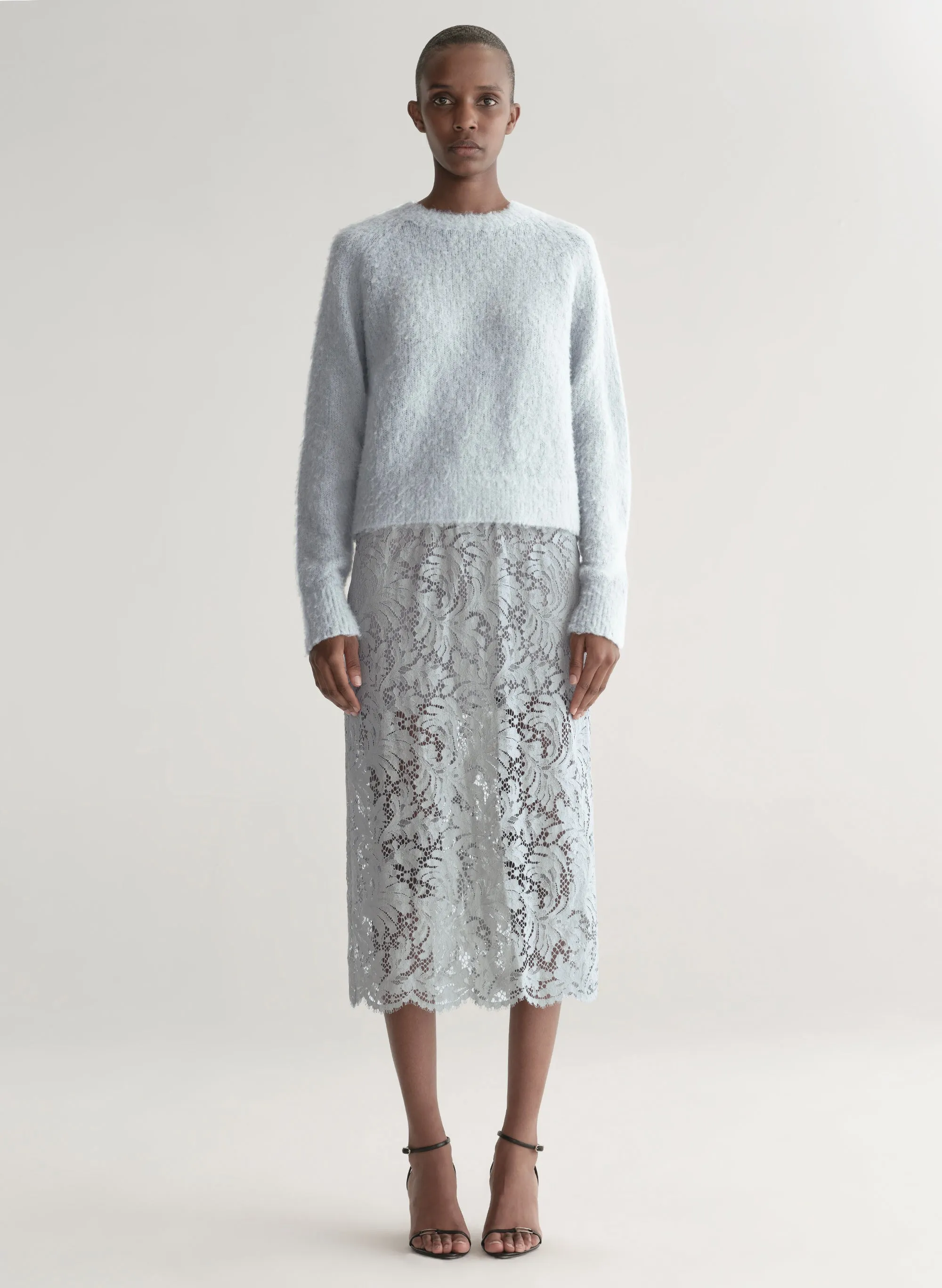 Lydia Lace Midi Skirt sold by A.L.C.