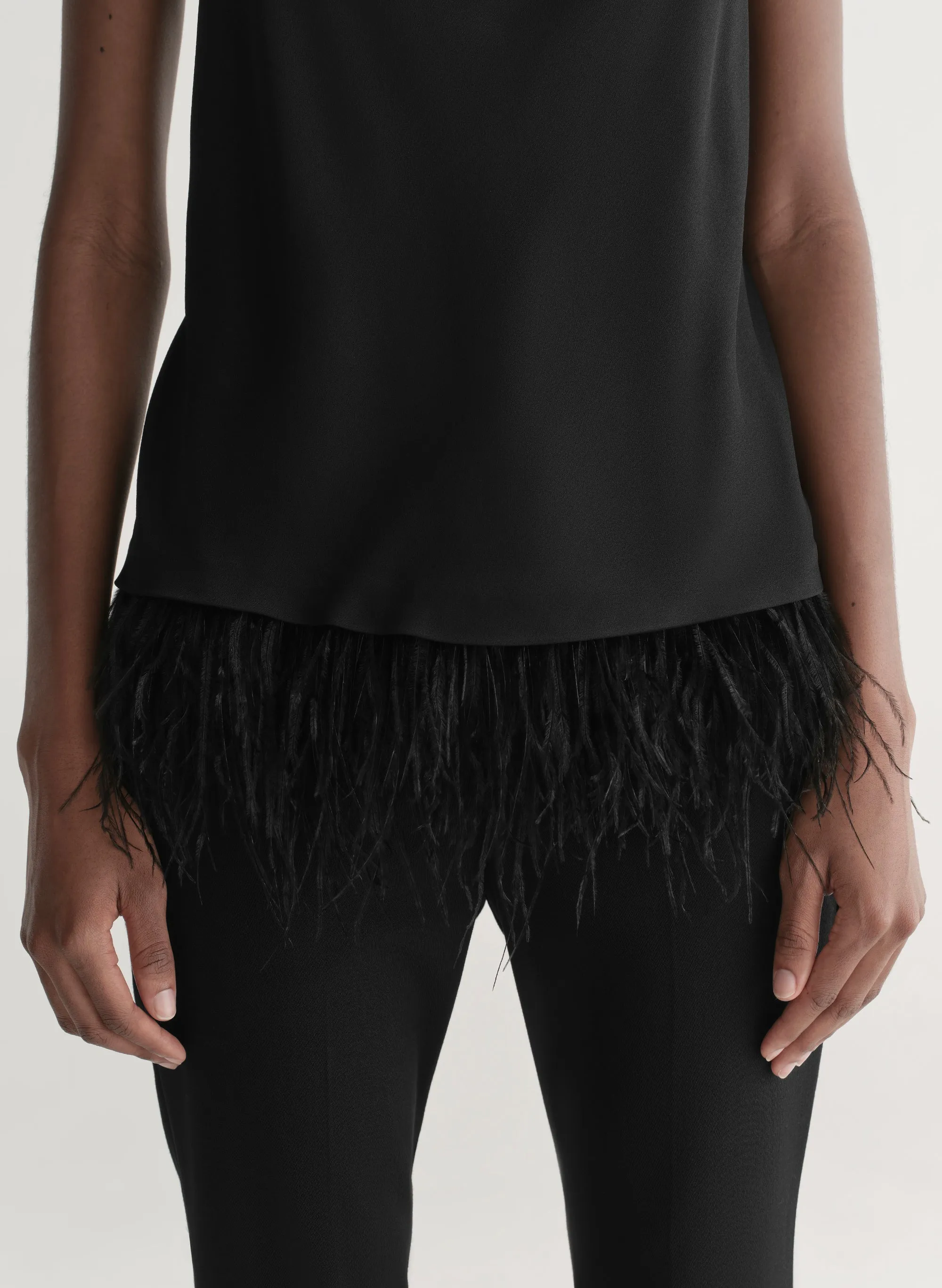Eliza Feather Trimmed Camisole Top sold by A.L.C. product image thumbnail 2