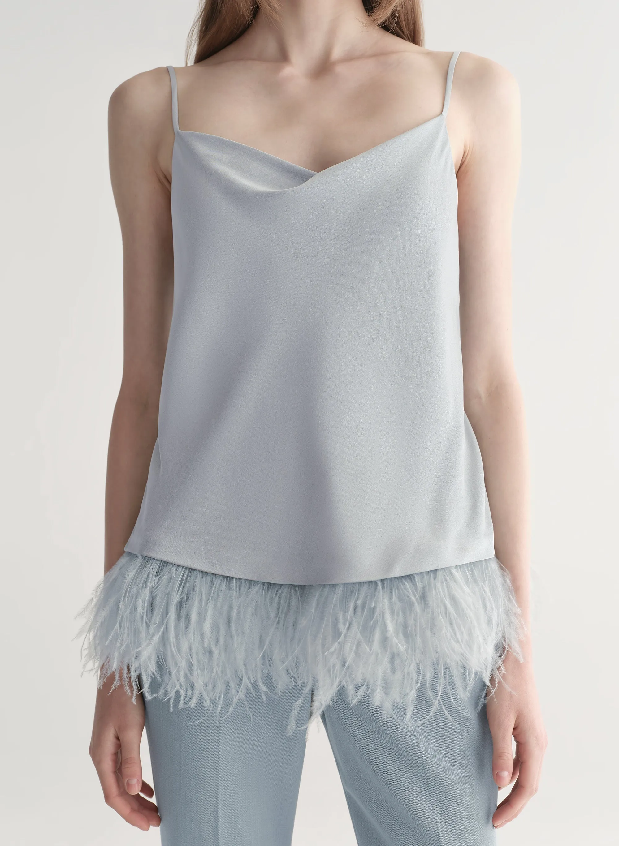 Eliza Feather Trimmed Camisole Top sold by A.L.C. product image thumbnail 3
