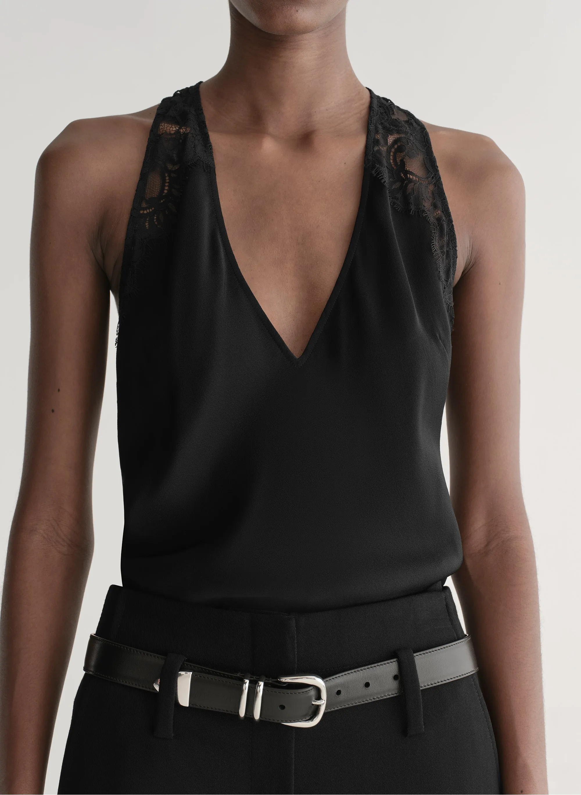 Wes Satin and Lace Top sold by A.L.C. product image thumbnail 2