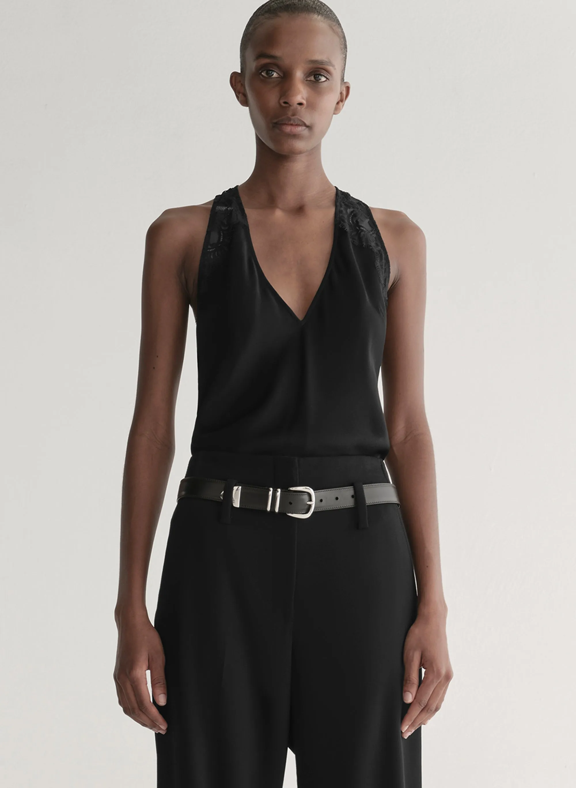 Wes Satin and Lace Top sold by A.L.C.
