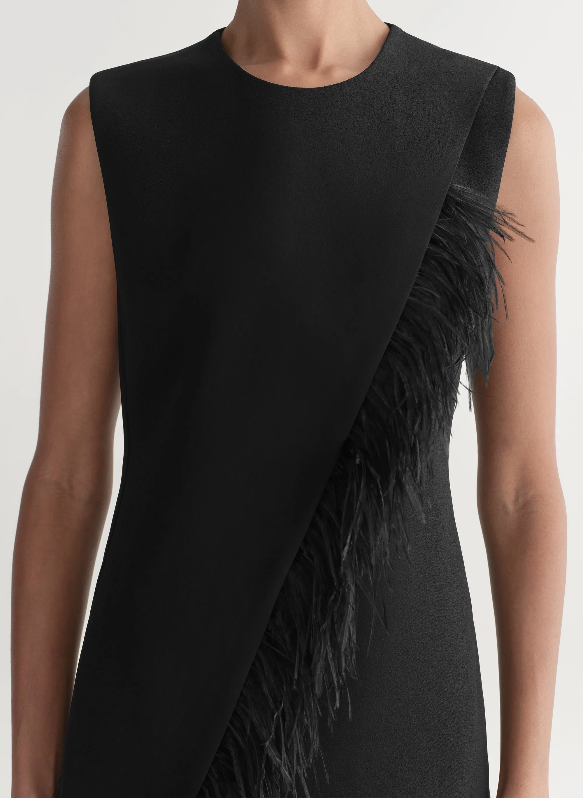 Beck Feather Trimmed Mini Dress sold by A.L.C. product image thumbnail 2