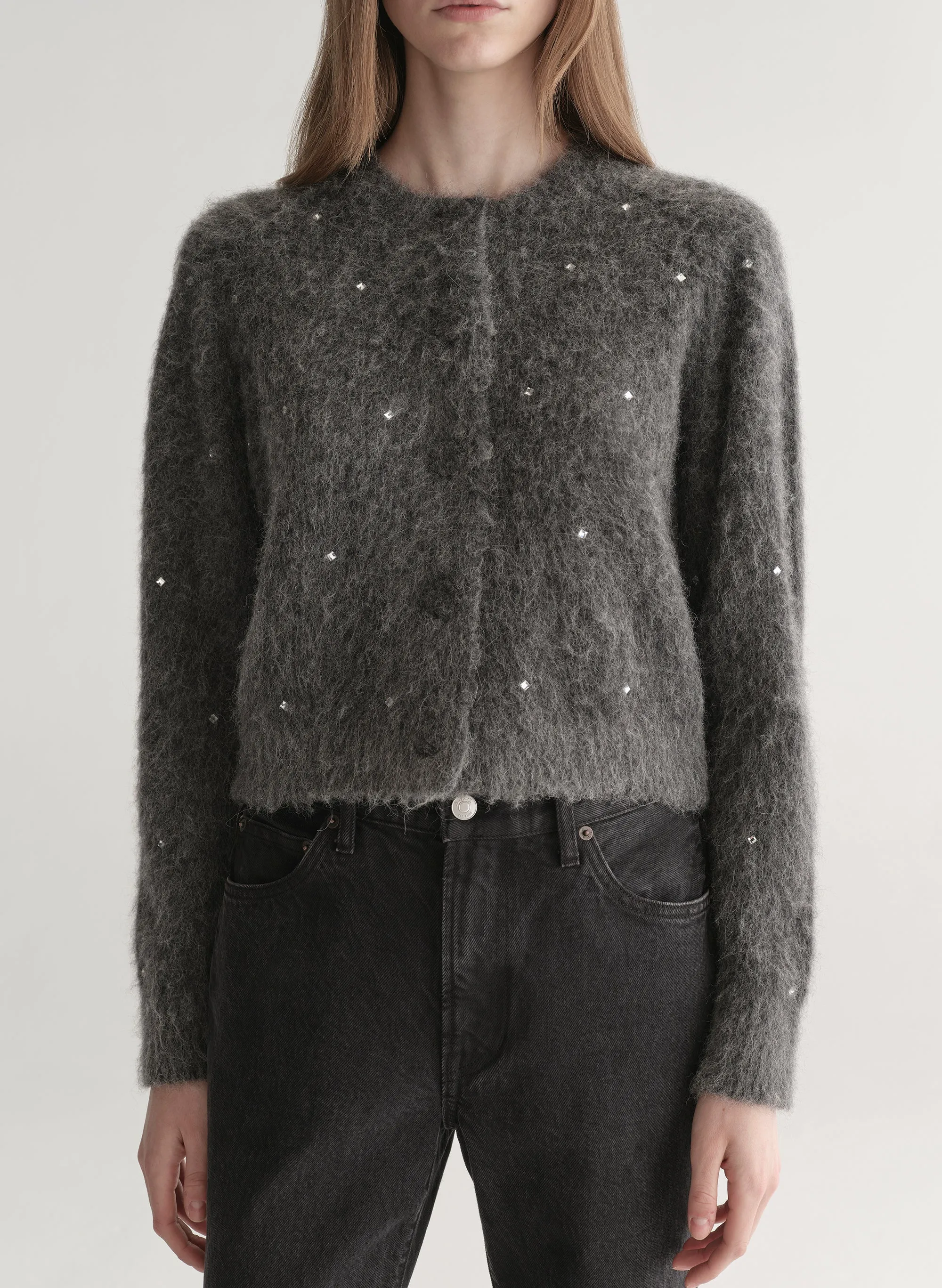 Lainie Embellished Brushed Alpaca Cardigan sold by A.L.C. product image thumbnail 2