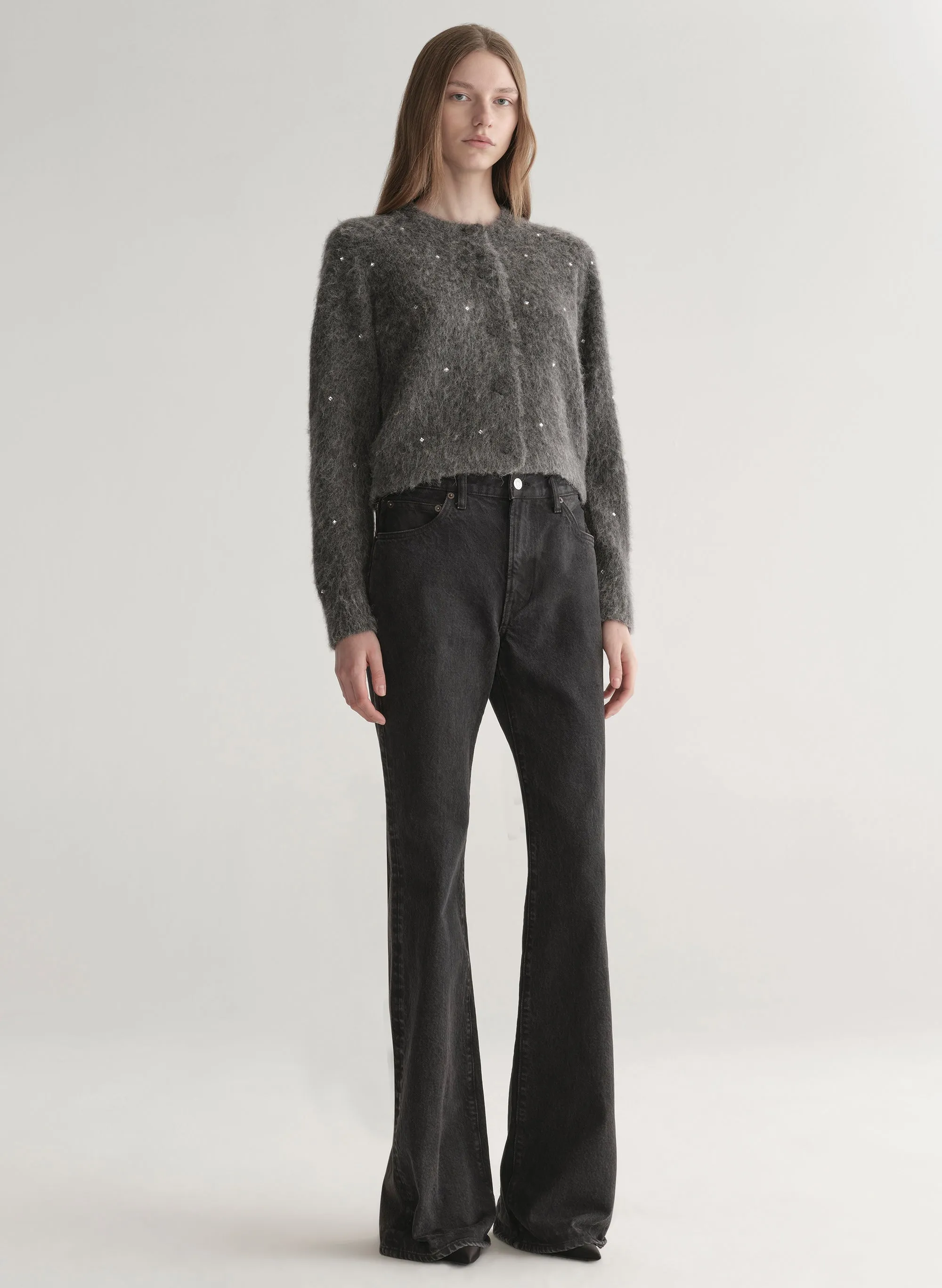Lainie Embellished Brushed Alpaca Cardigan sold by A.L.C. product image thumbnail 3