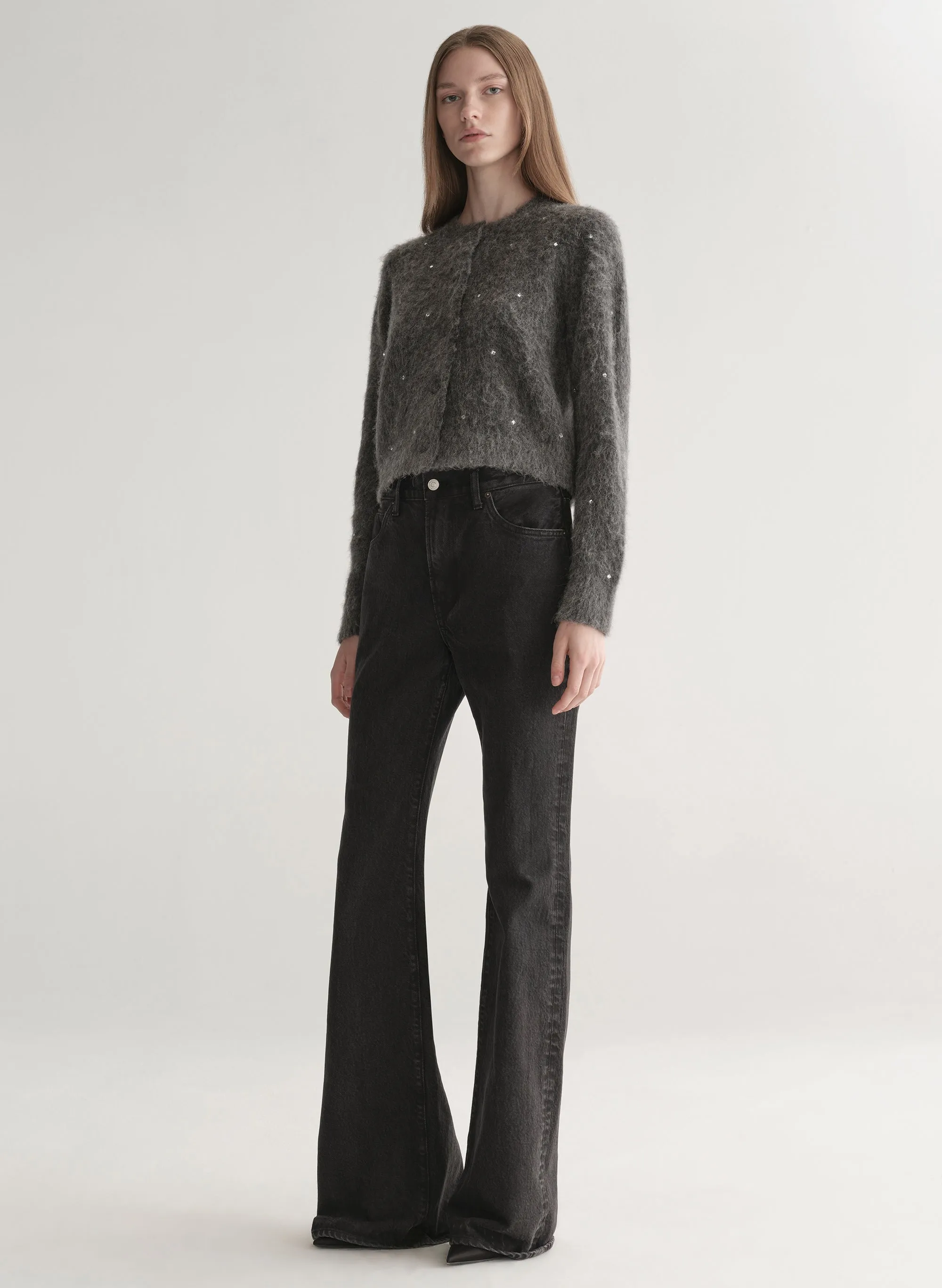 Lainie Embellished Brushed Alpaca Cardigan sold by A.L.C. product image thumbnail 4