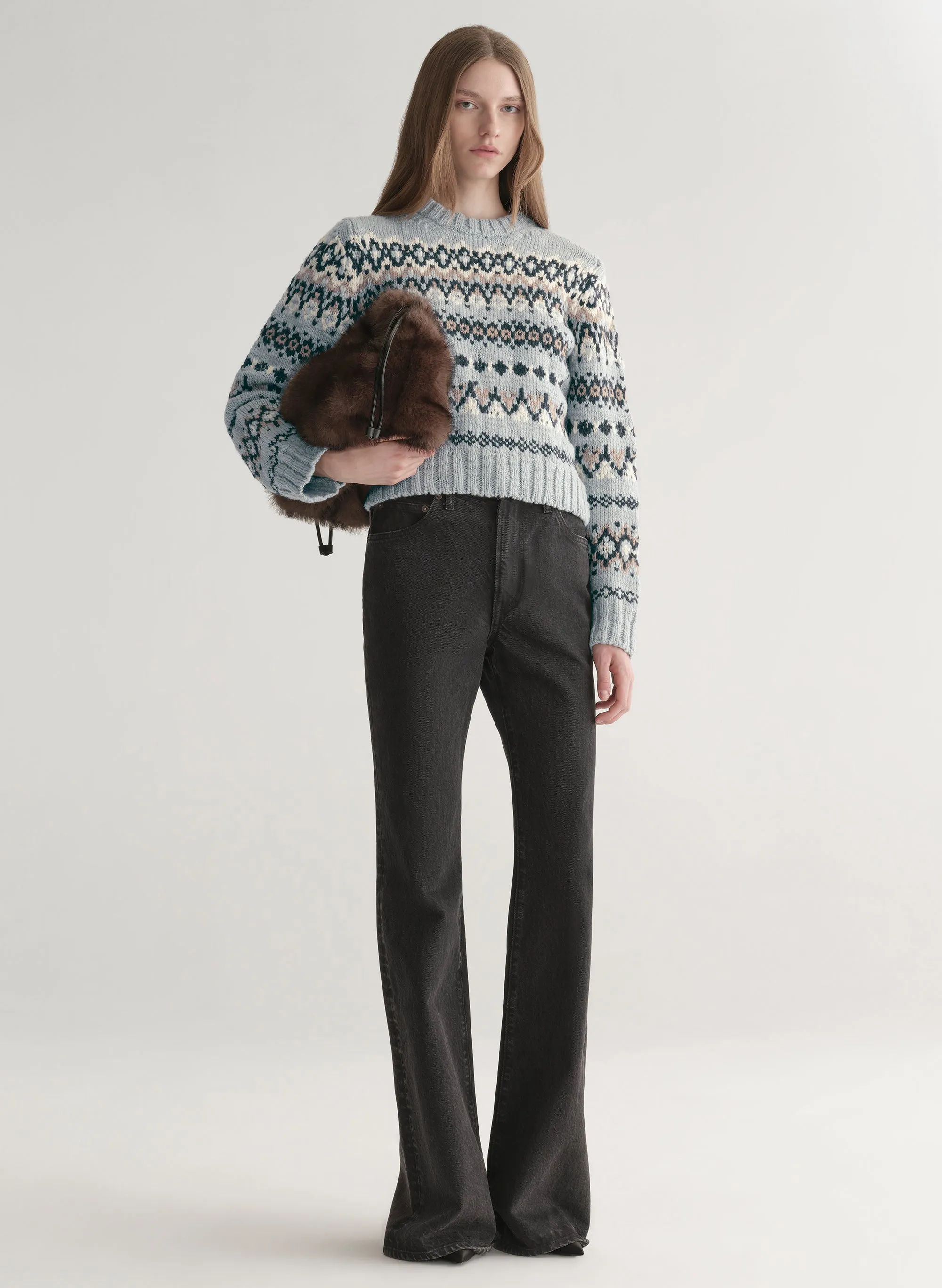 Ella Fairisle Merino Sweater sold by A.L.C. product image thumbnail 3