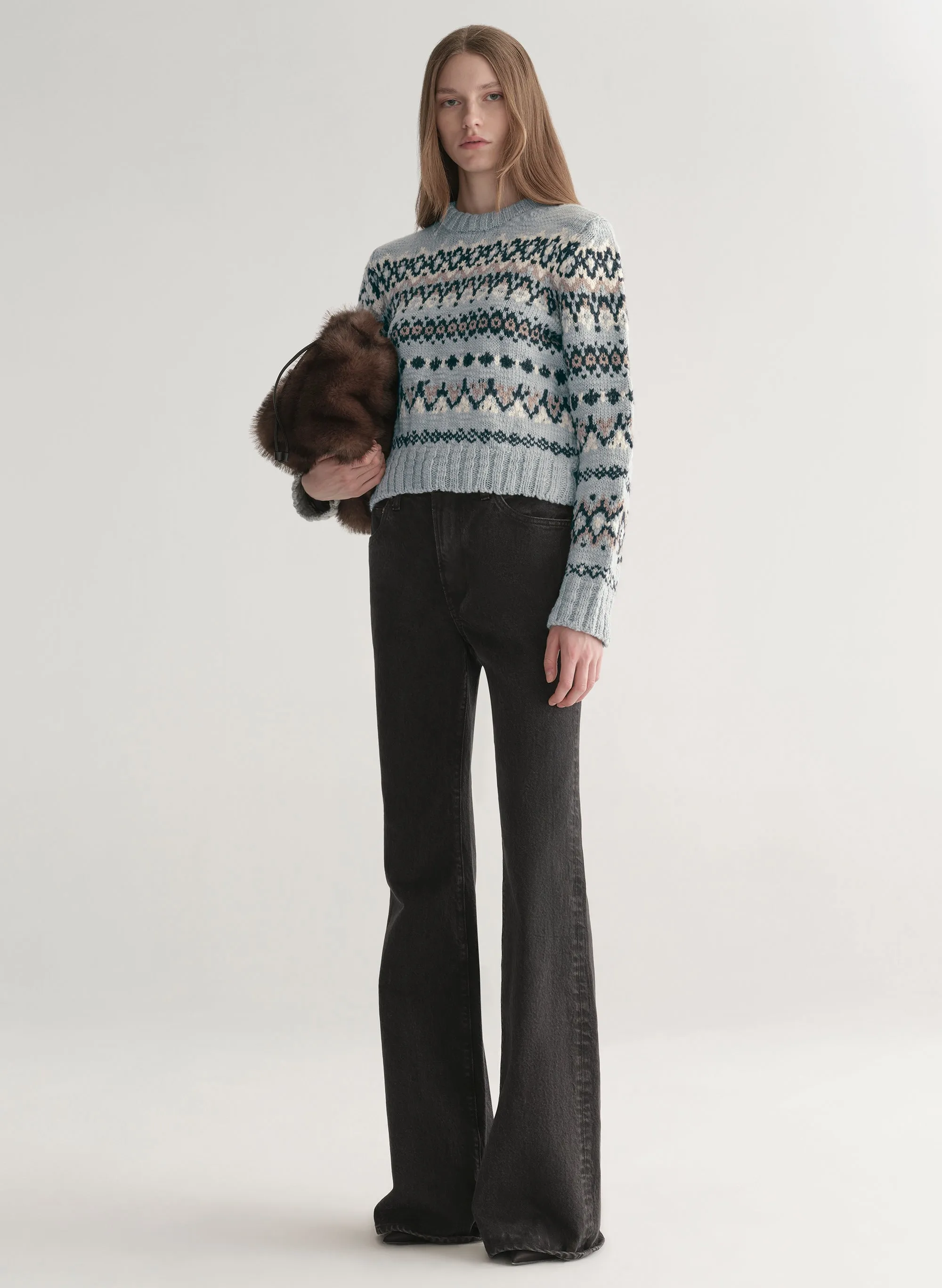 Ella Fairisle Merino Sweater sold by A.L.C. product image thumbnail 4
