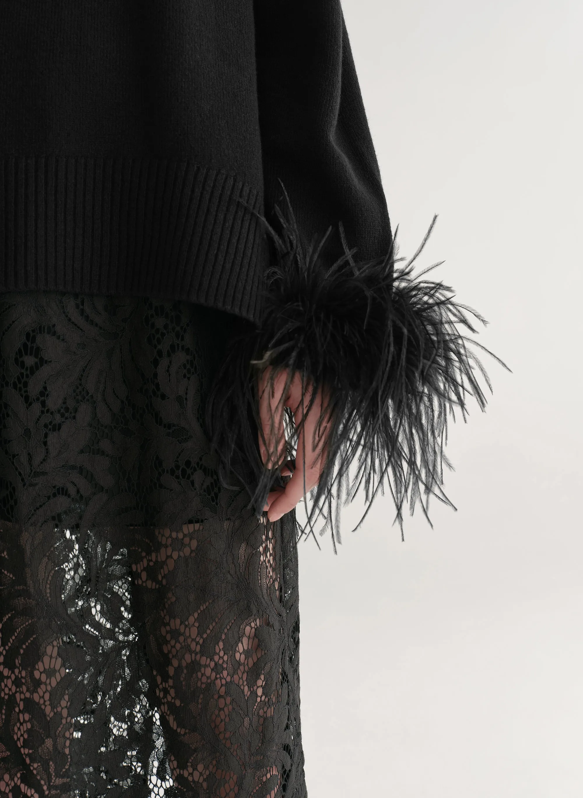 Wilda Feather Trimmed Sweater sold by A.L.C. product image thumbnail 2