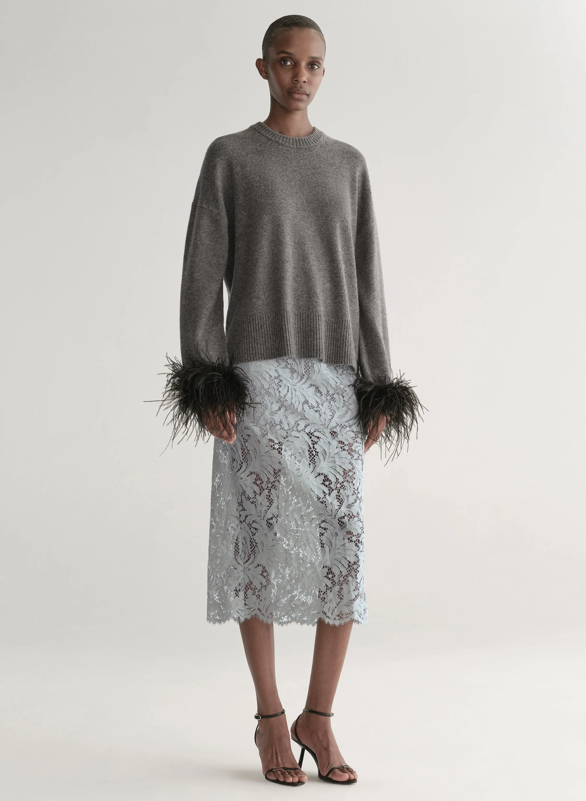 Wilda Feather Trimmed Sweater sold by A.L.C. product image thumbnail 3