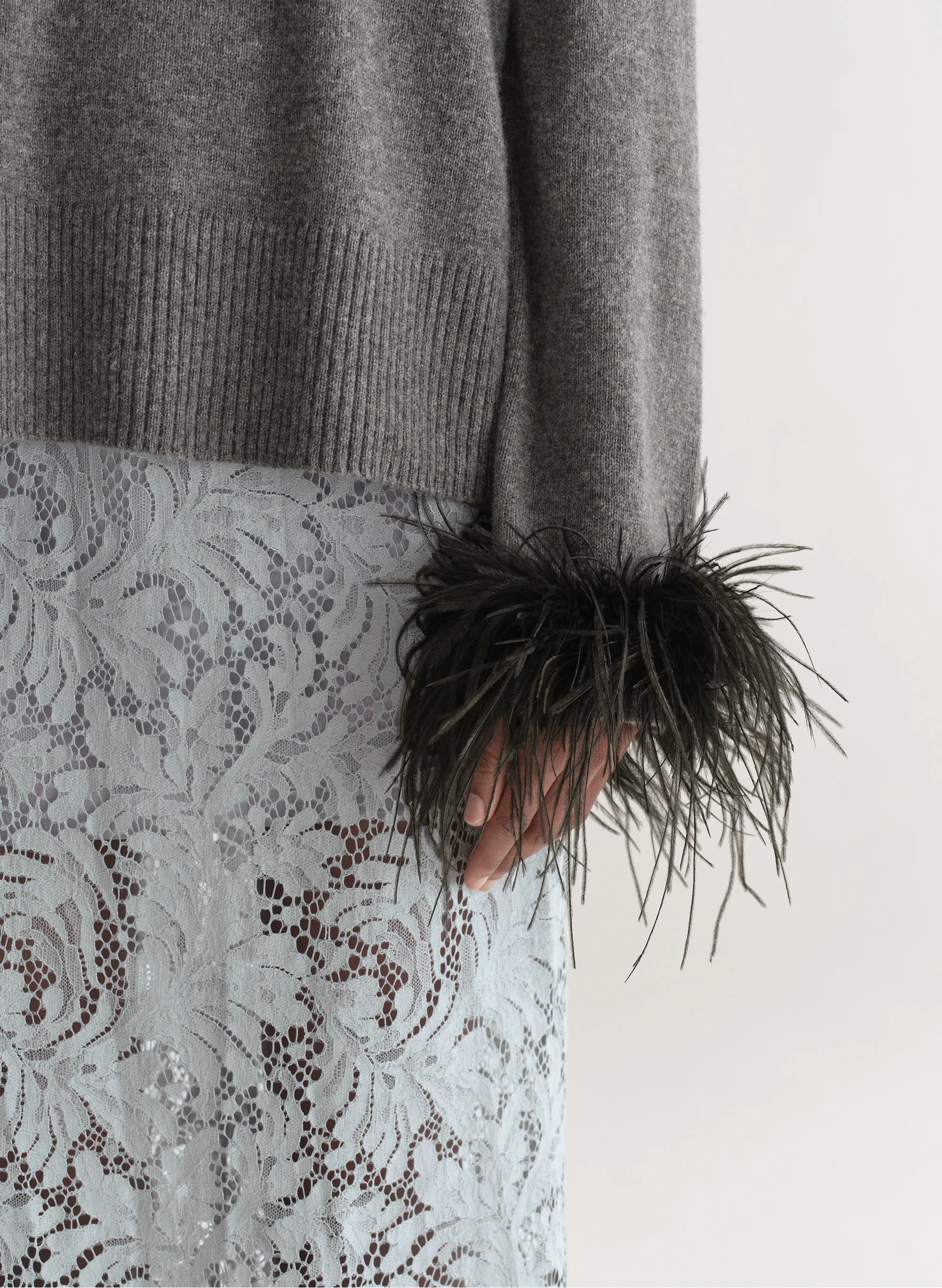 Wilda Feather Trimmed Sweater sold by A.L.C. product image thumbnail 2