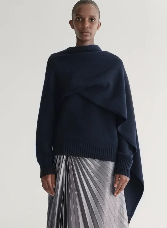 Davin Draped Wool Sweater sold by A.L.C.