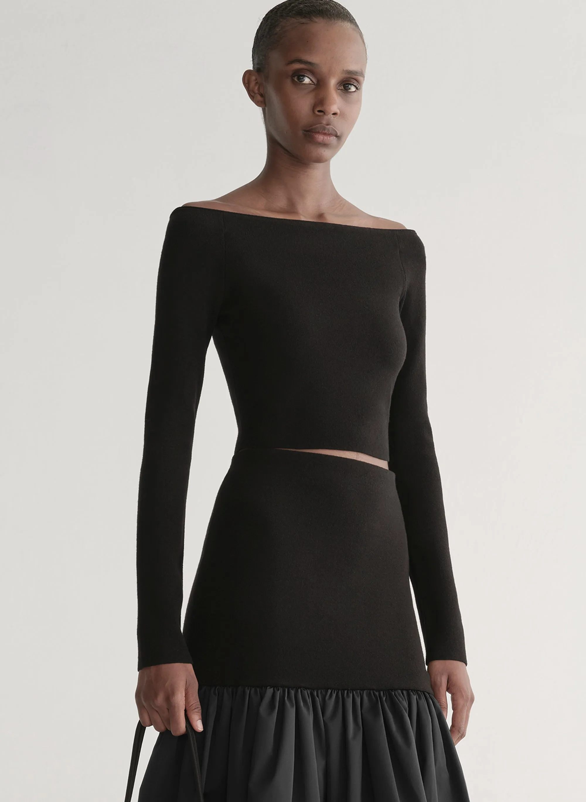 Jo Merino Off Shoulder Knit Top sold by A.L.C.