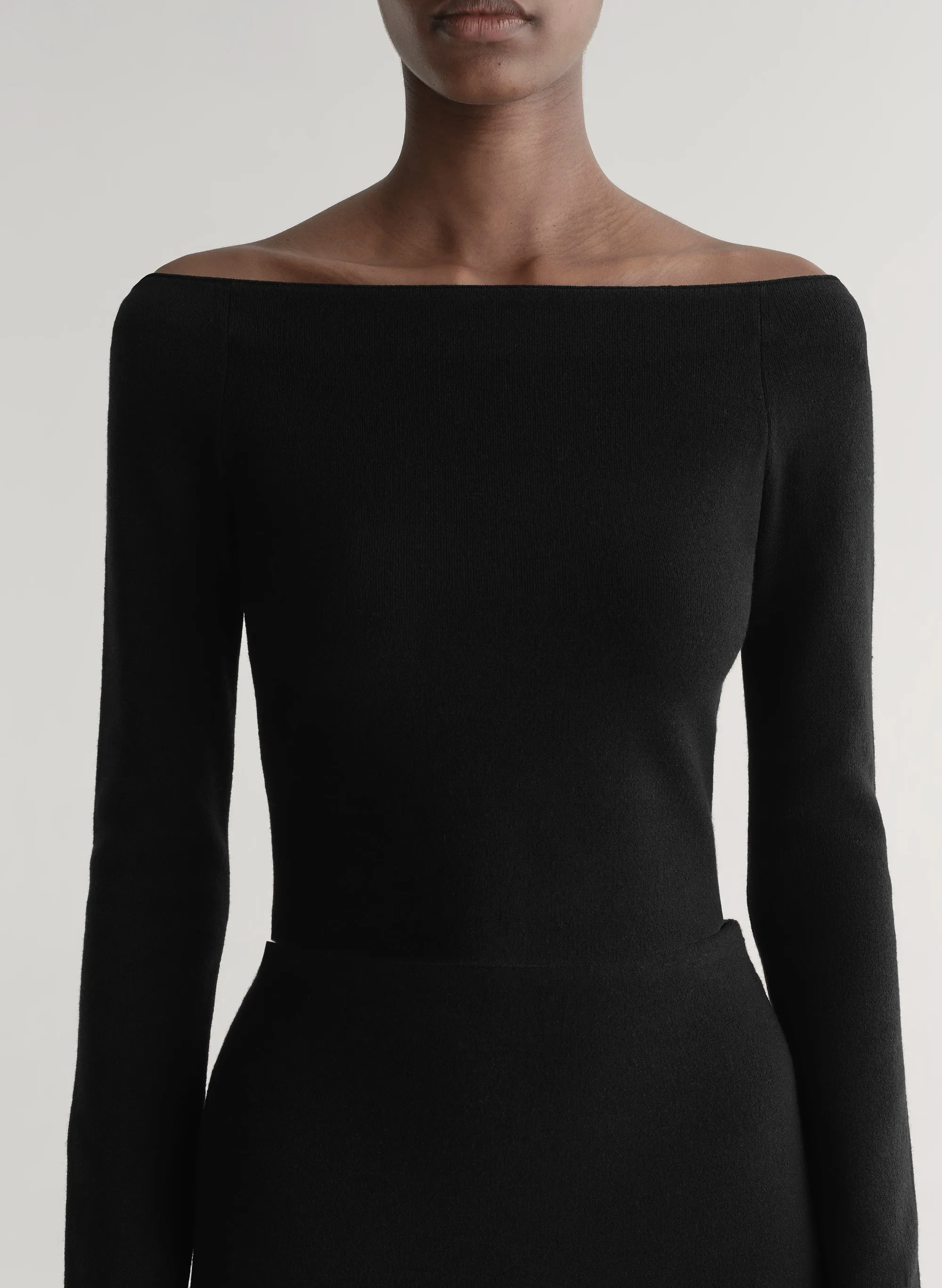 Jo Merino Off Shoulder Knit Top sold by A.L.C. product image thumbnail 2