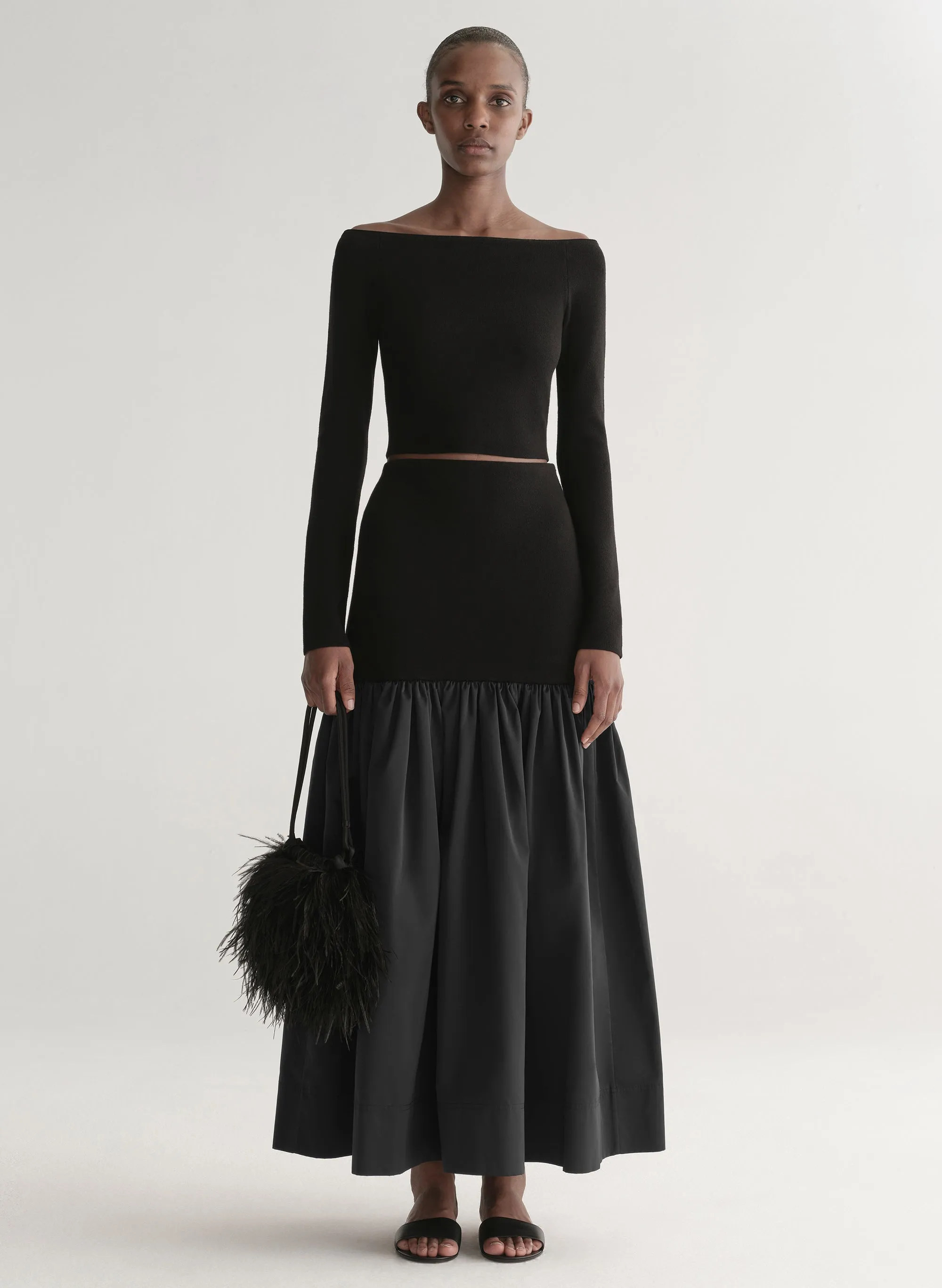 Jo Merino Off Shoulder Knit Top sold by A.L.C. product image thumbnail 3