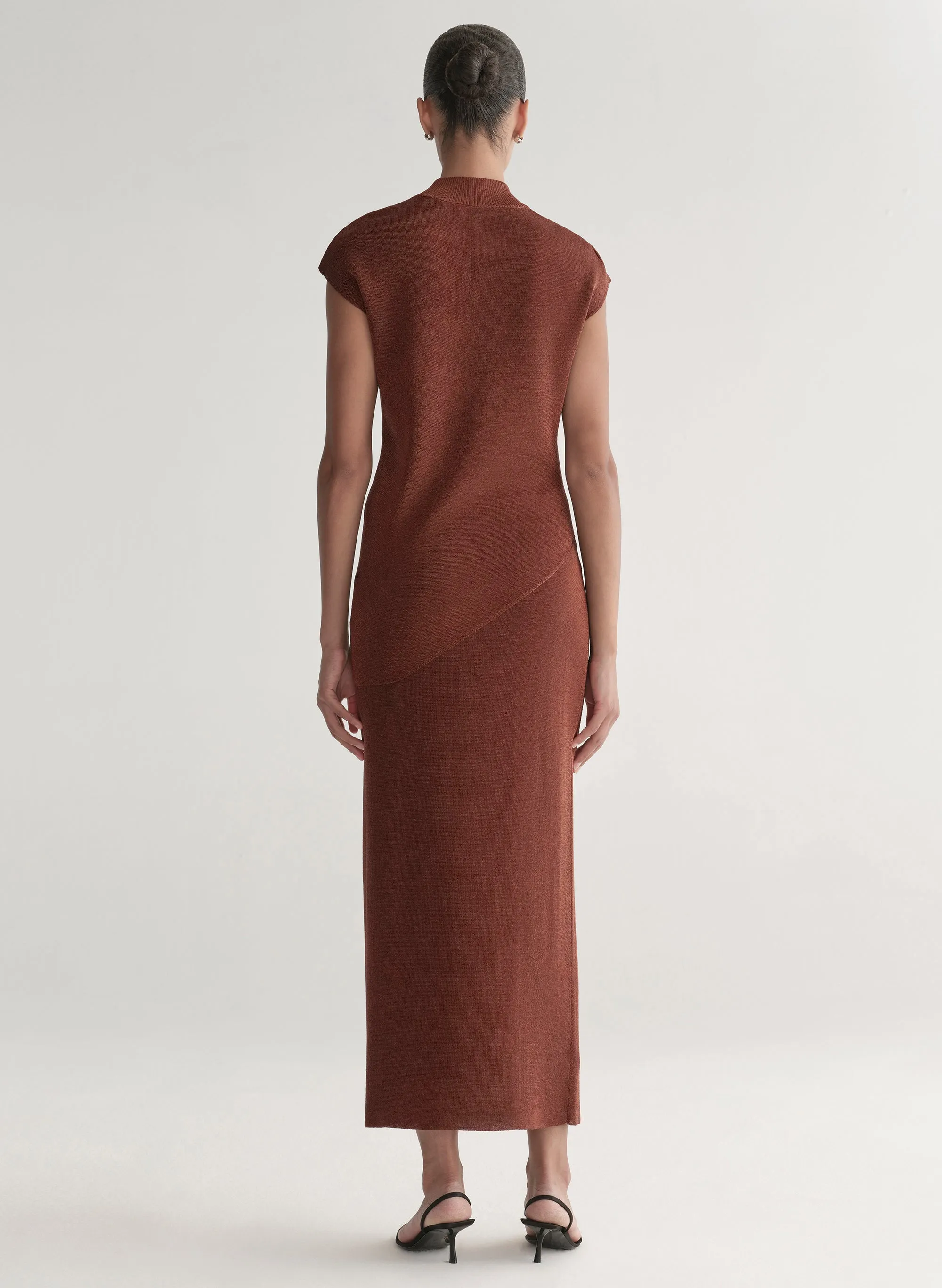 Edith Metallic Knit Asymmetric Top sold by A.L.C. product image thumbnail 5