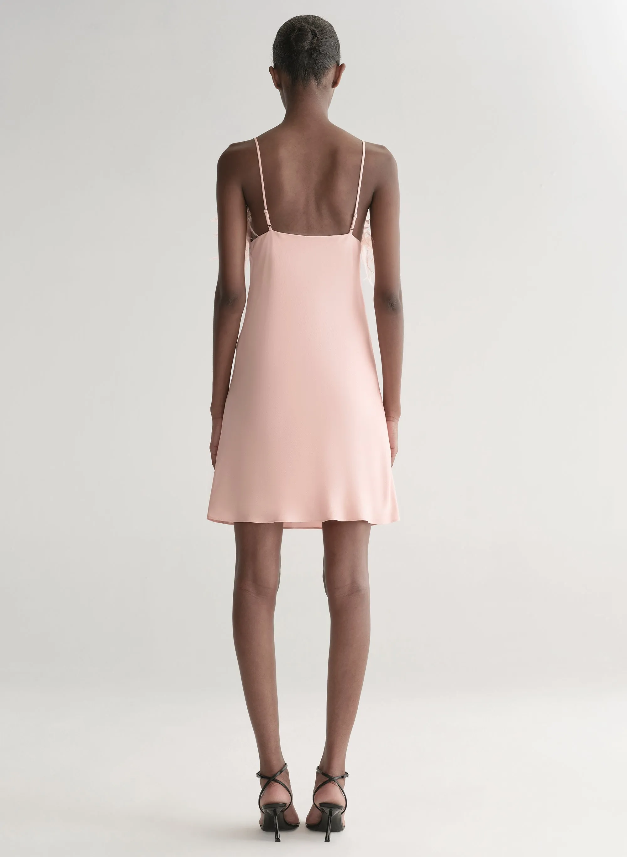 Opal Feather Trimmed Mini Dress sold by A.L.C. product image thumbnail 5